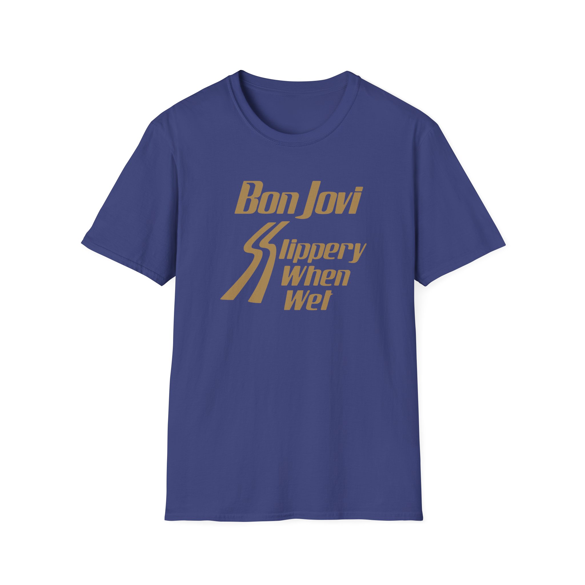 Bon Jovi Slippery When Wet Unisex Softstyle T-Shirt