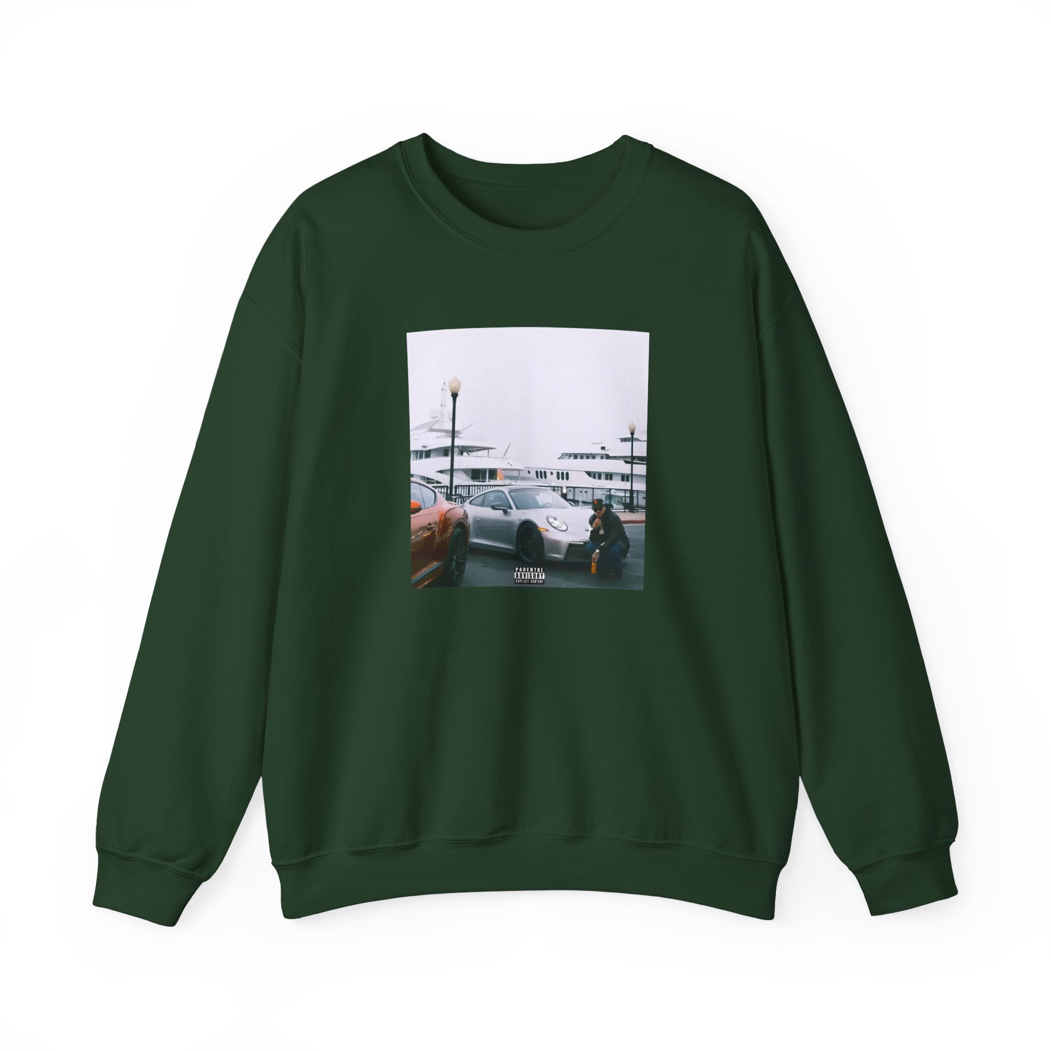 Larry June Spaceships on the Blade Unisex Heavy Blendâ„¢ Crewneck Sweatshirt