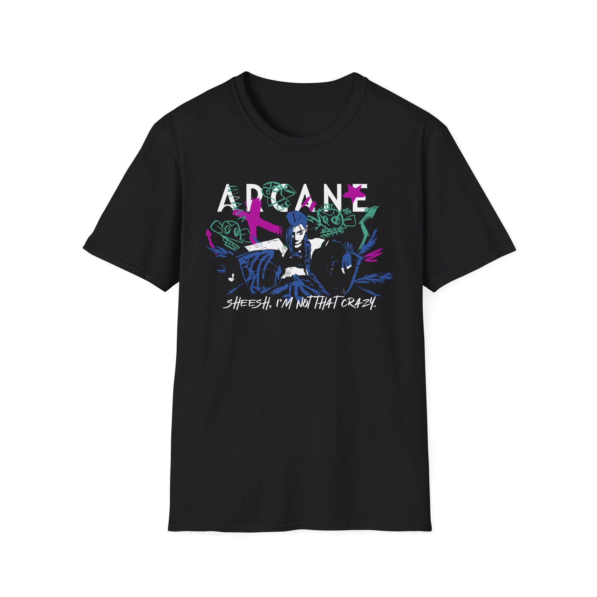 Jinx Arcane Unisex Softstyle T-Shirt