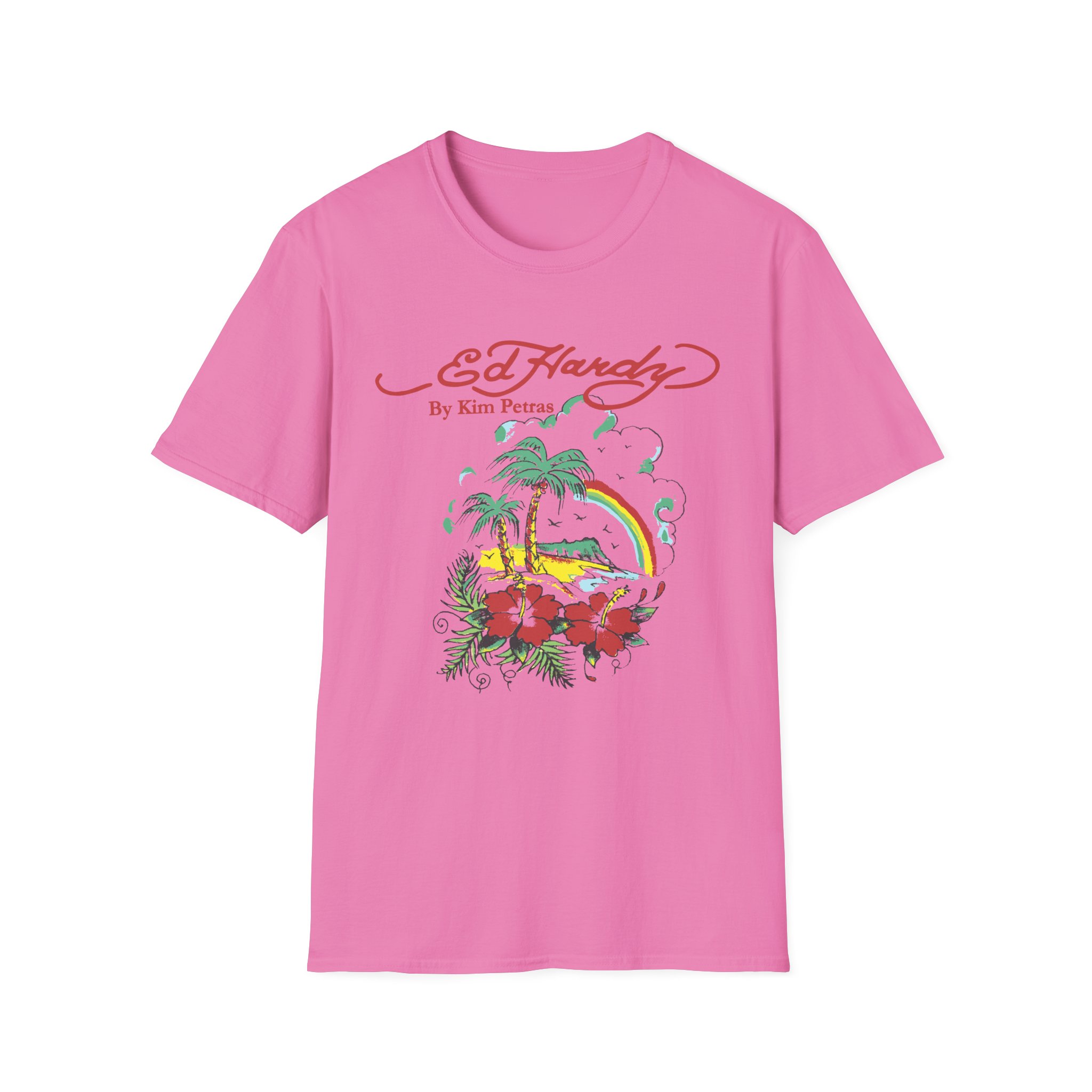 Kim Petras Tropical Scene Lettuce Unisex Softstyle T-Shirt