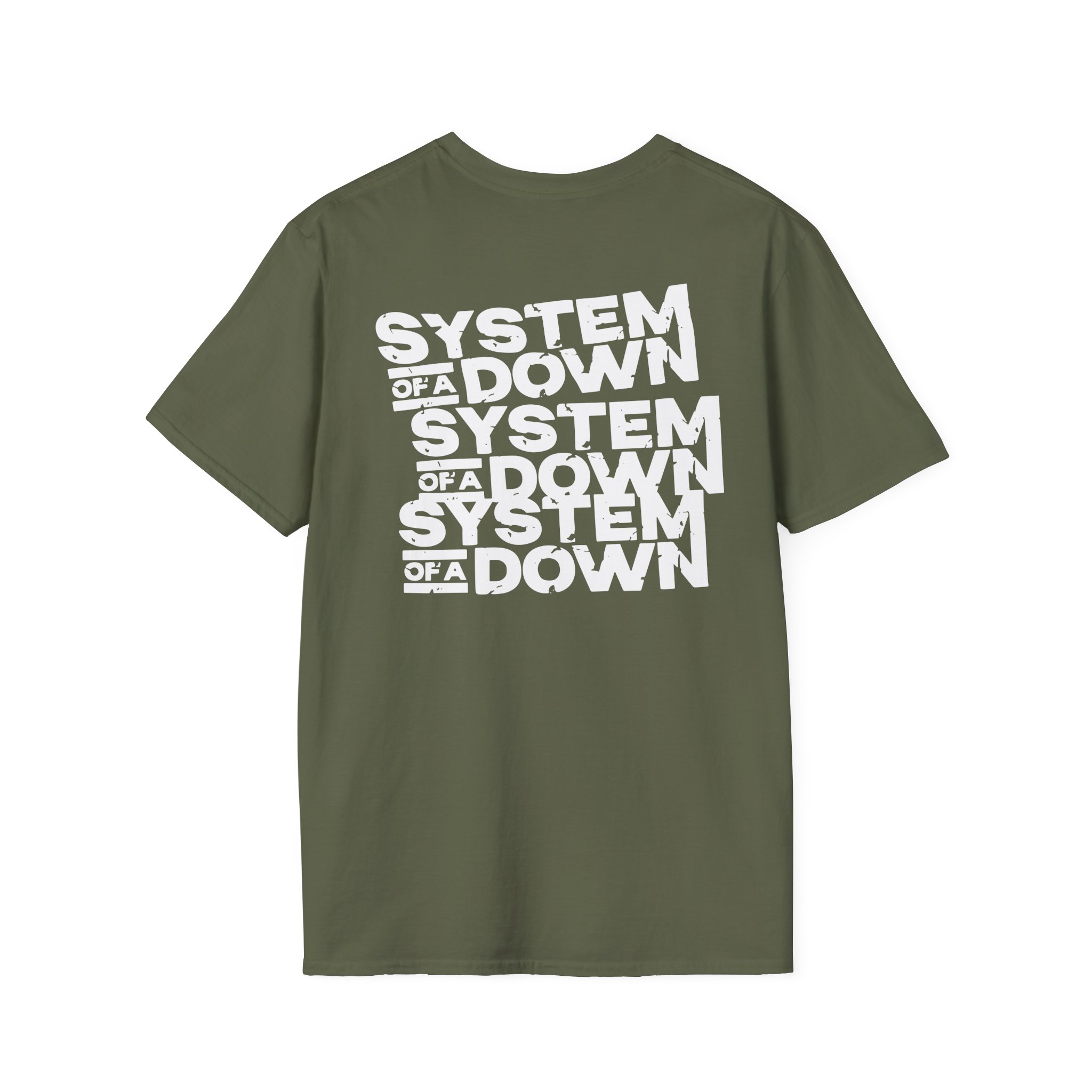 System of a Down Awake Distressed Unisex Softstyle T-Shirt