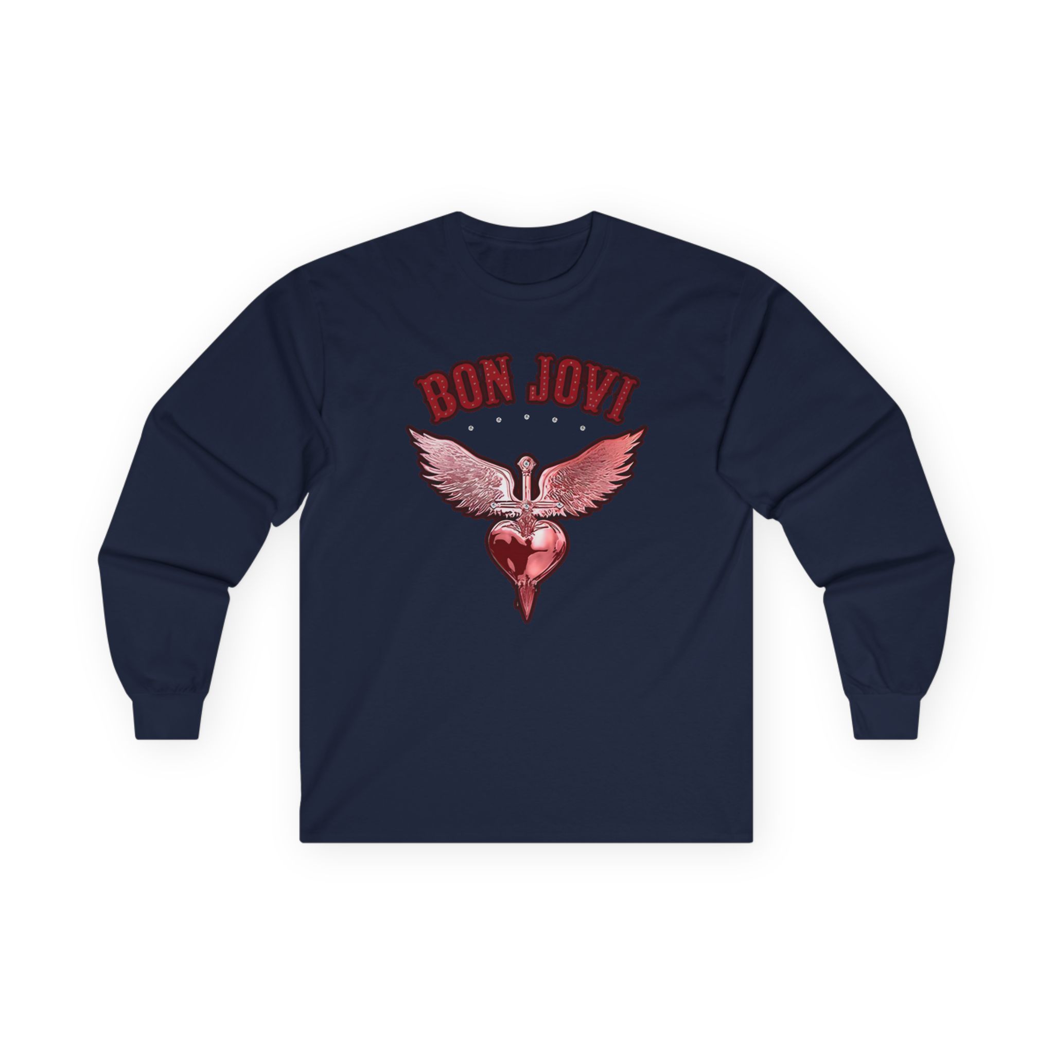 Bon Jovi Forever Red H&d Unisex Ultra Cotton Long Sleeve Tee