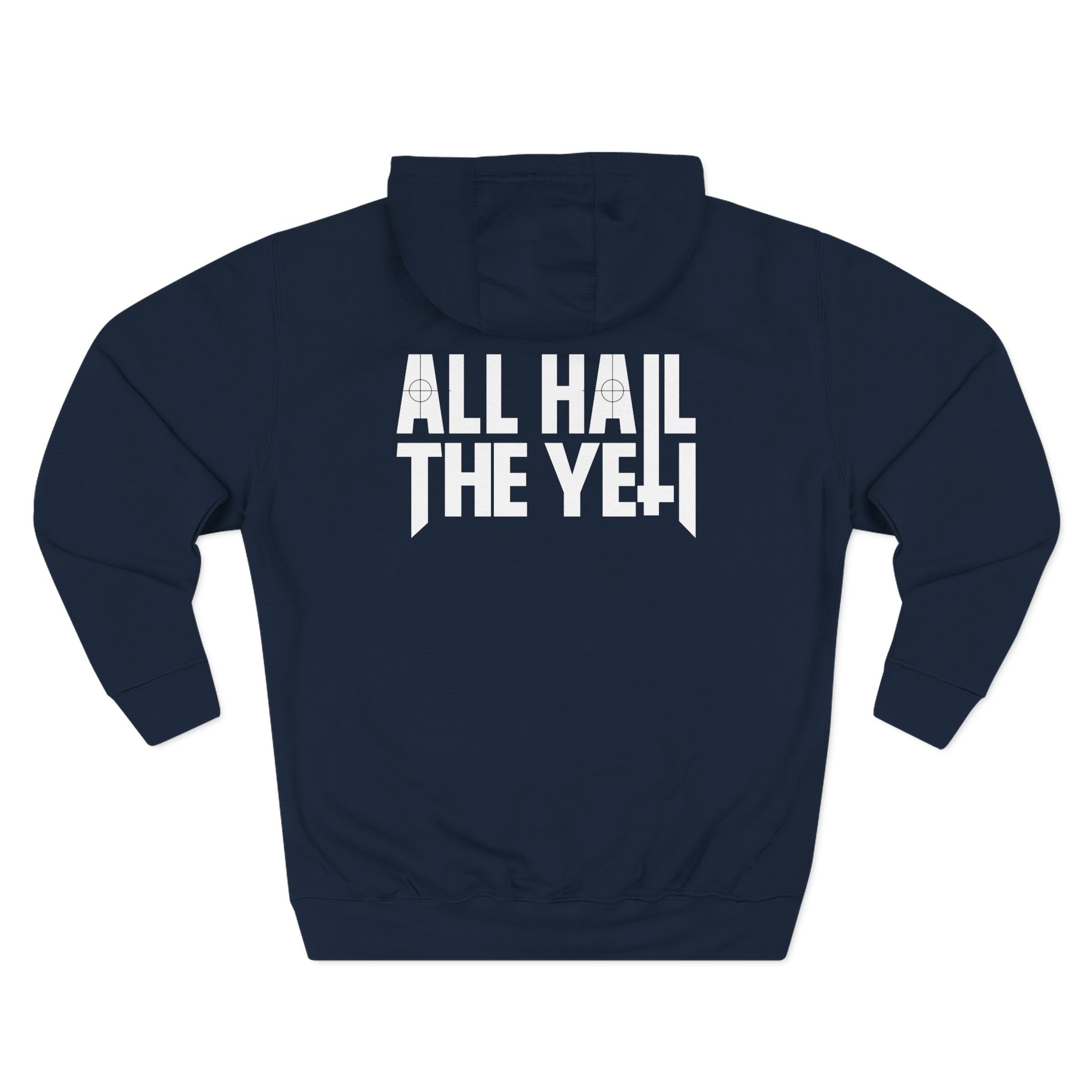 All Hail the Yeti Side Logo Three-Panel Fleece Hoodie