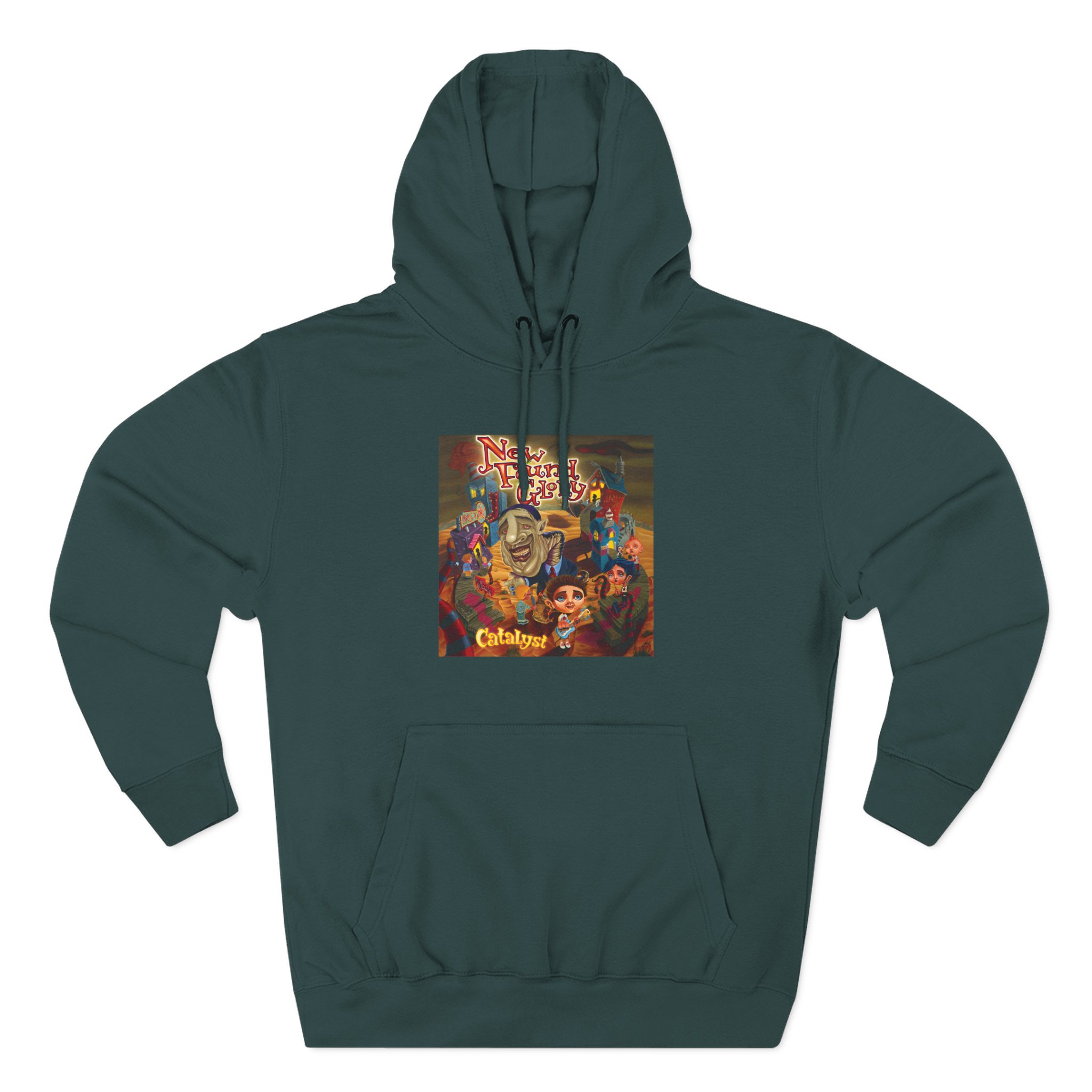 New Found Glory Catalyst Album Cover Three-Panel Fleece Hoodie