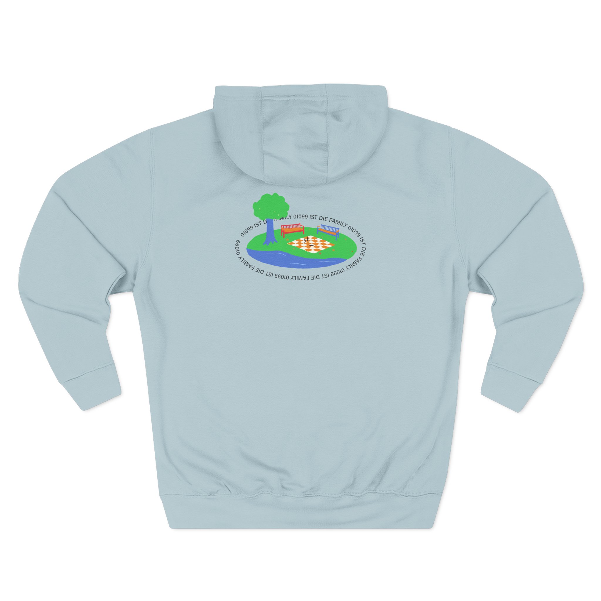 01099 Ist Die Family Three-Panel Fleece Hoodie