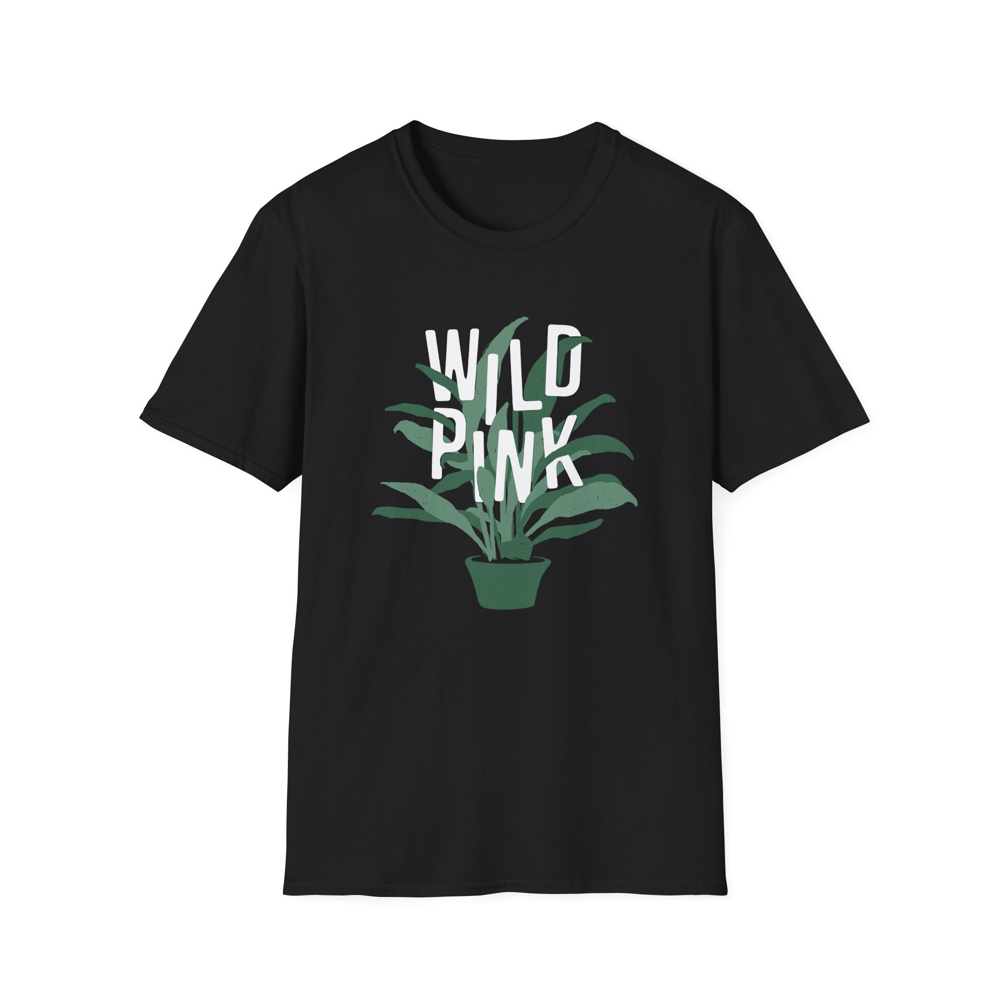 Wild Pink House Plant Unisex Softstyle T-Shirt