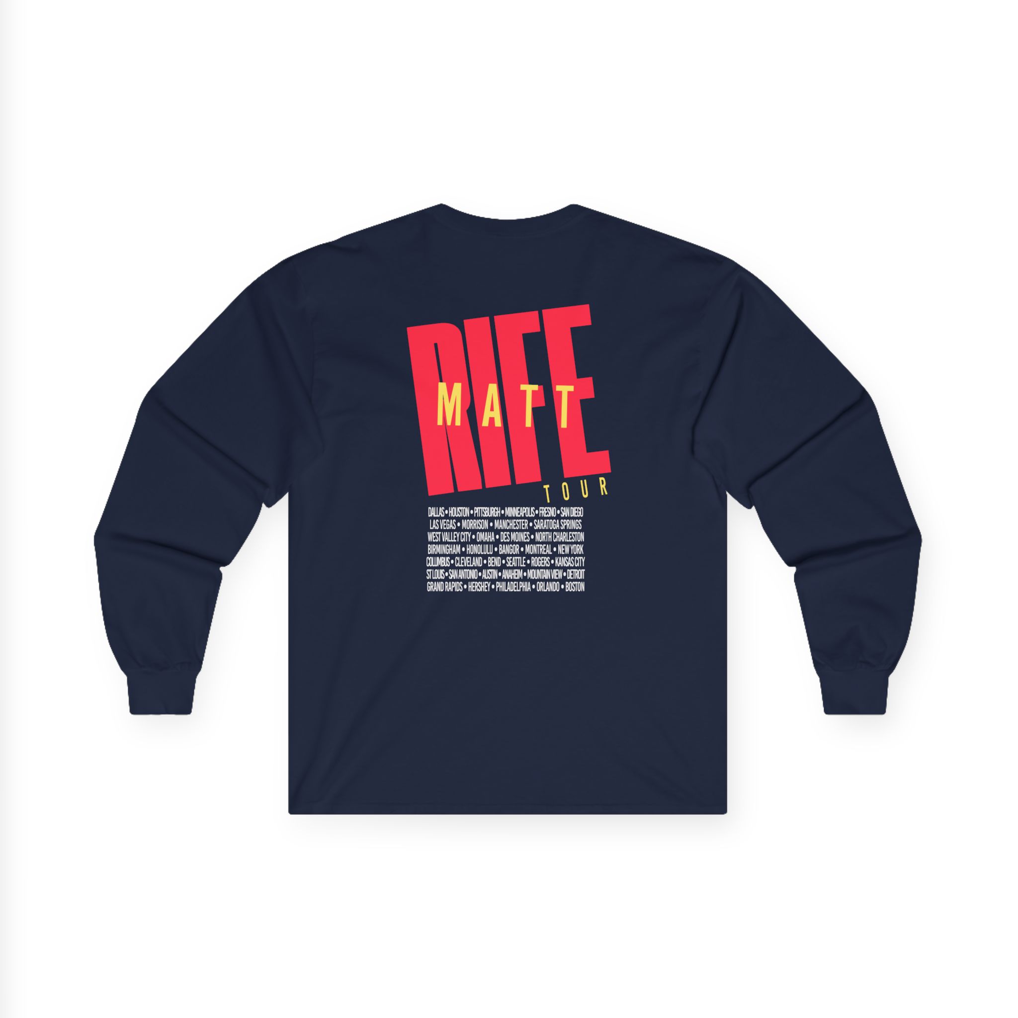 Matt Rife Stay Golden Tour Unisex Ultra Cotton Long Sleeve Tee