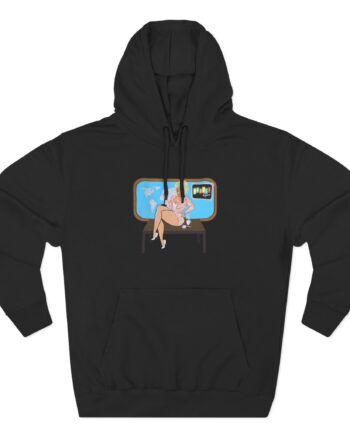 Broski Report Broski News Watching Three-Panel Fleece Hoodie
