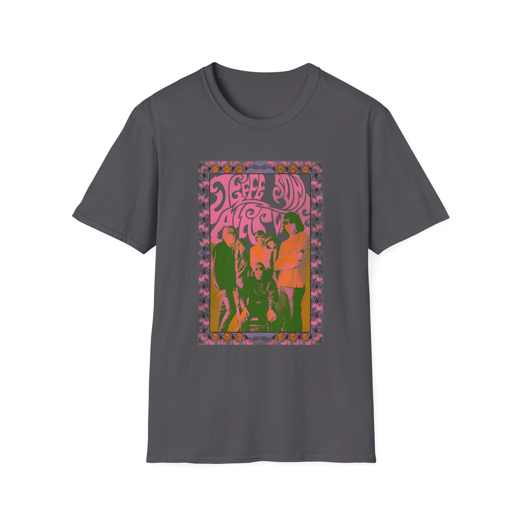 Jefferson Airplane Psychedelic Band Photo Unisex Softstyle T-Shirt