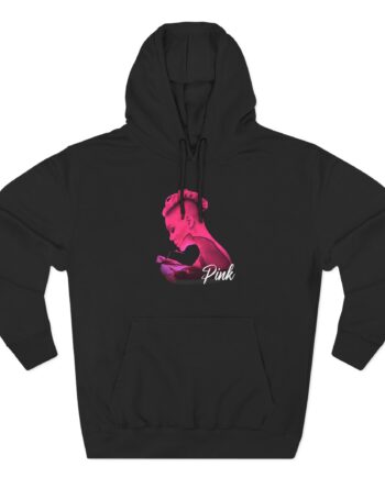 P!nk Silhouette Photo Peach Three-Panel Fleece Hoodie