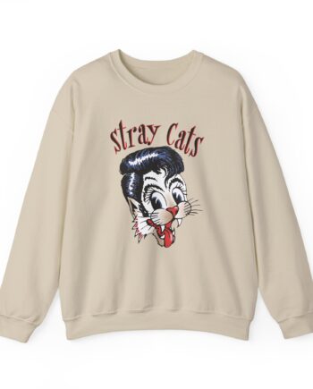 Stray Cats Airbrush Cat Unisex Heavy Blend™ Crewneck Sweatshirt