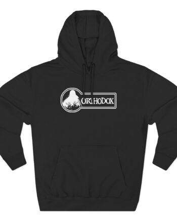 Orthodox Violet Logo Three-Panel Fleece Hoodie