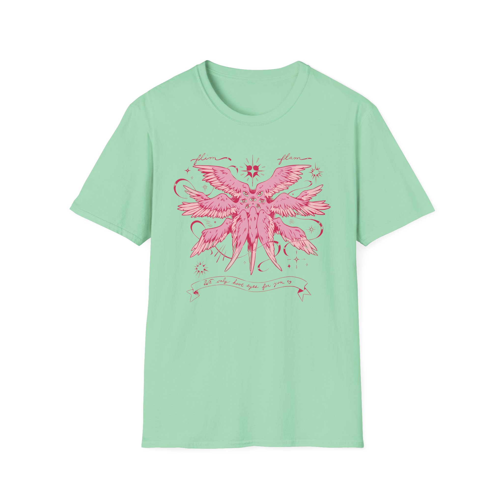 Flamingo Flim Flam Angel Unisex Softstyle T-Shirt
