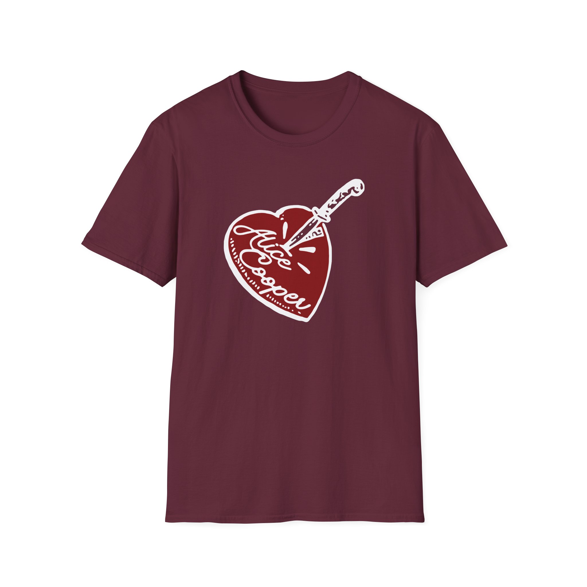 Alice Cooper Stab Heart Unisex Softstyle T-Shirt