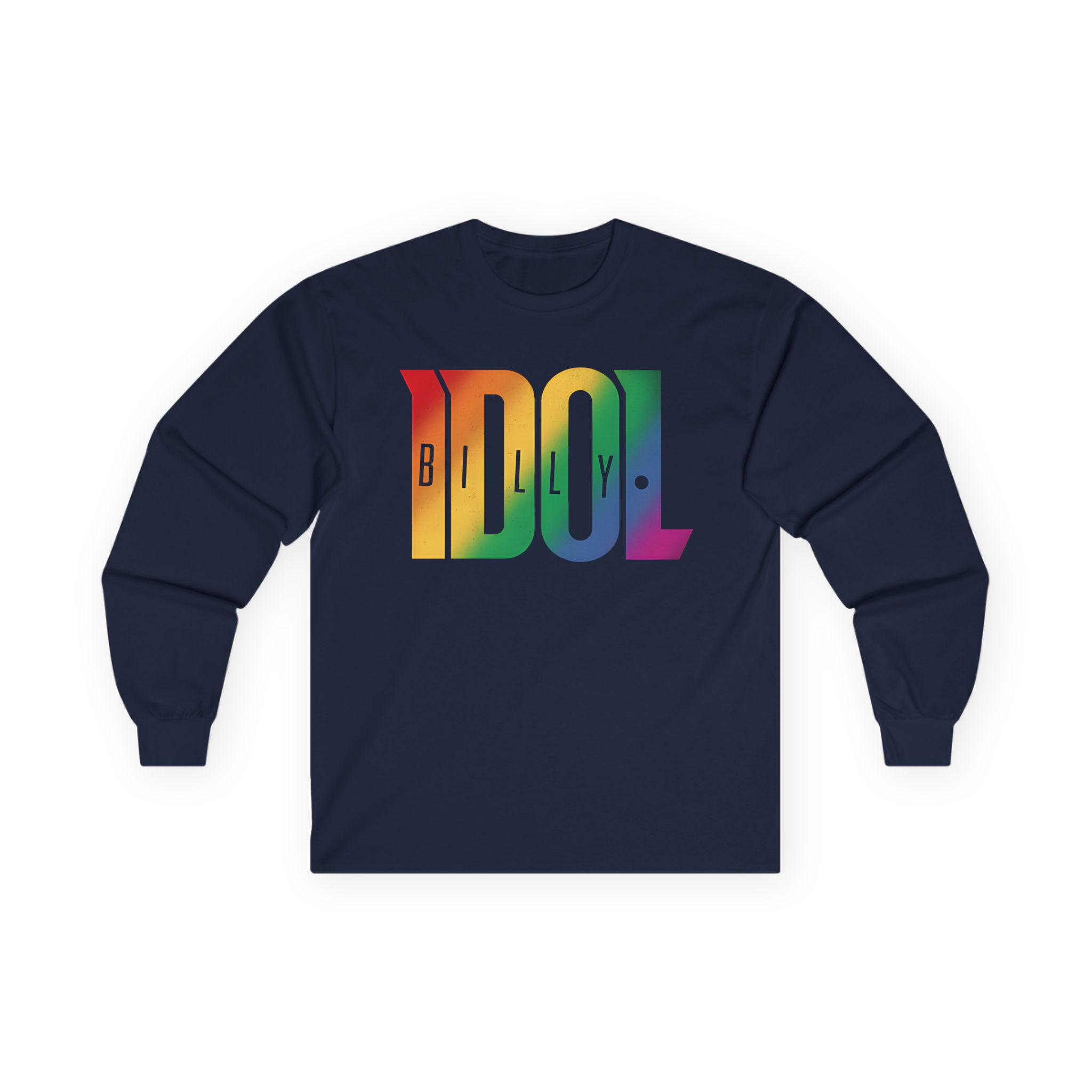 Billy Idol Black Rainbow Logo Unisex Ultra Cotton Long Sleeve Tee