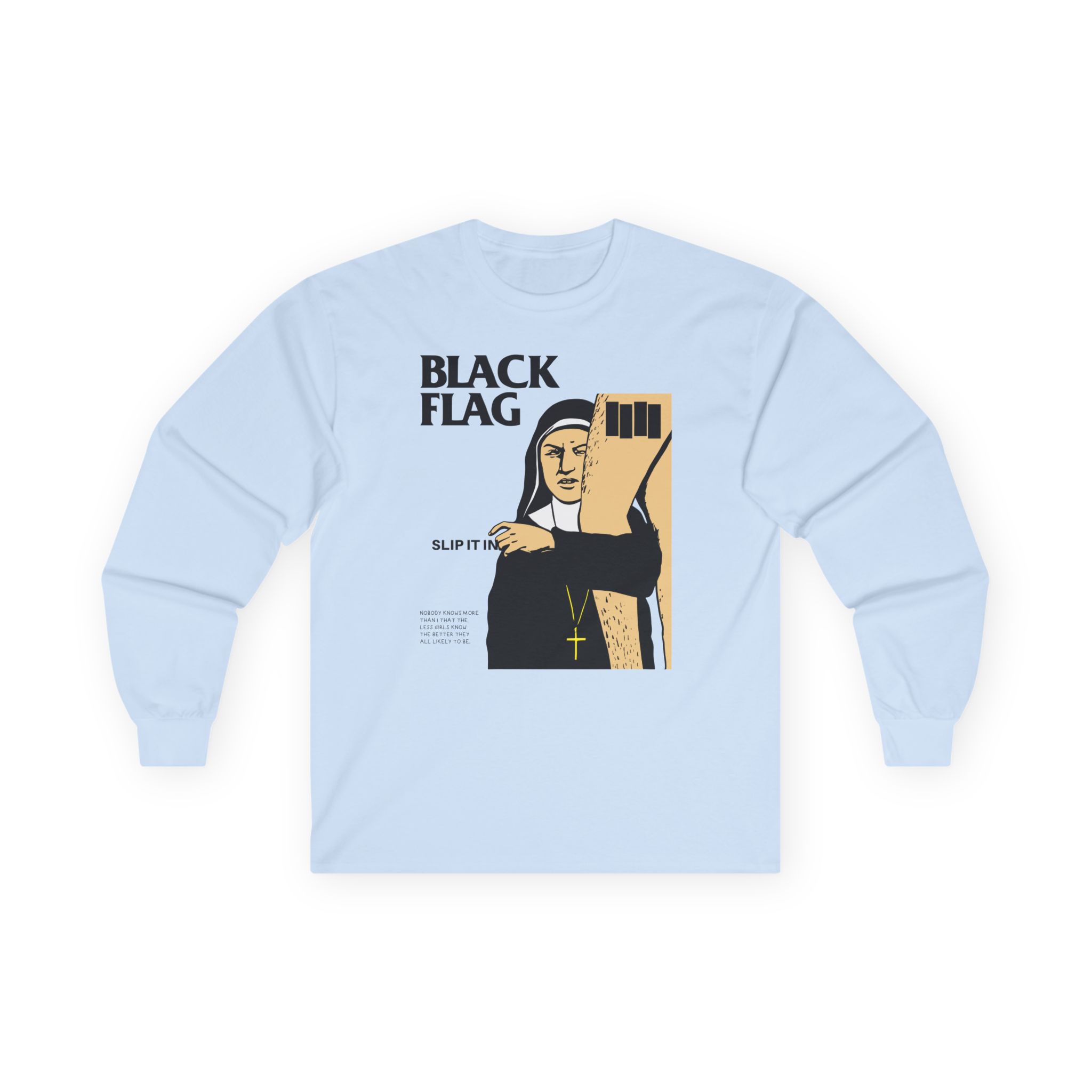 Black Flag Slip It in Unisex Ultra Cotton Long Sleeve Tee