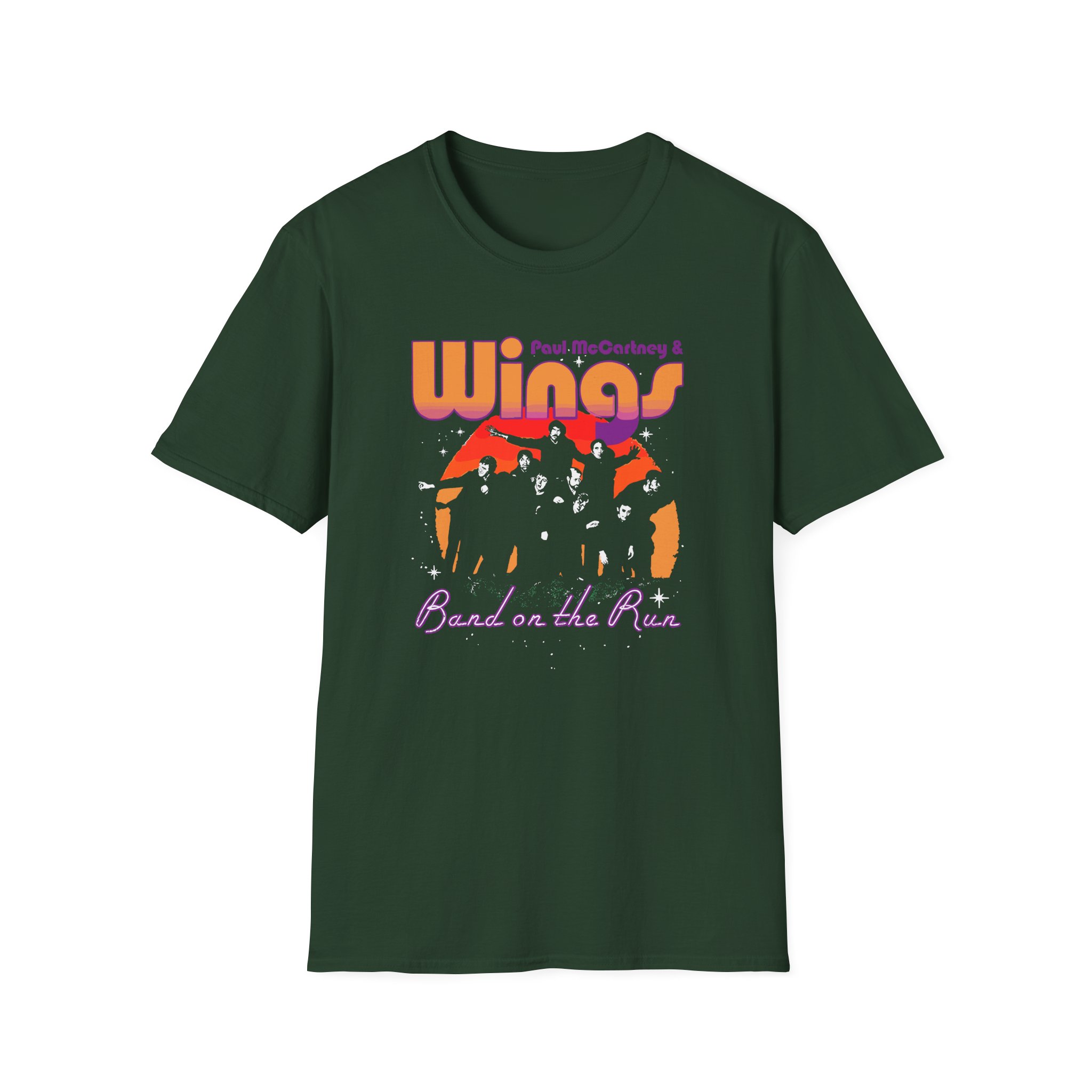Wings Band On The Run Unisex Softstyle T-Shirt