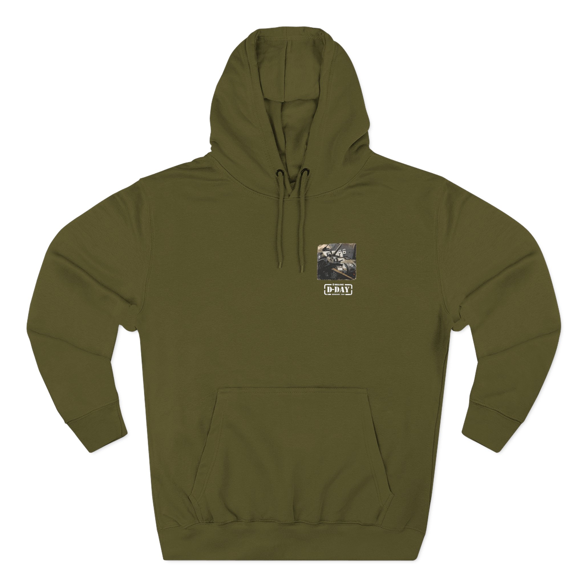World of Tank Wot D-day Fury Storm Three-Panel Fleece Hoodie