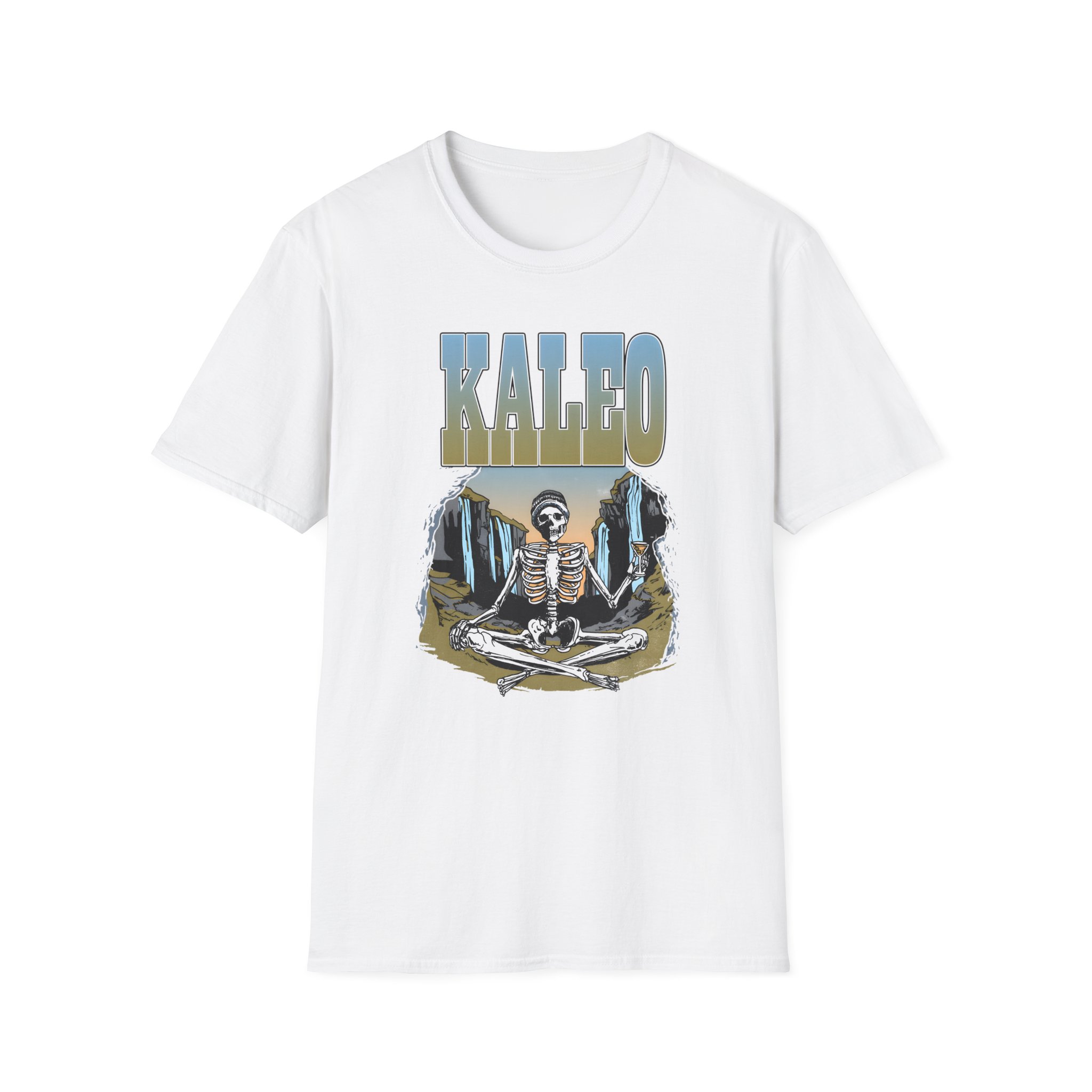 Kaleo Meditating Skeleton Unisex Softstyle T-Shirt