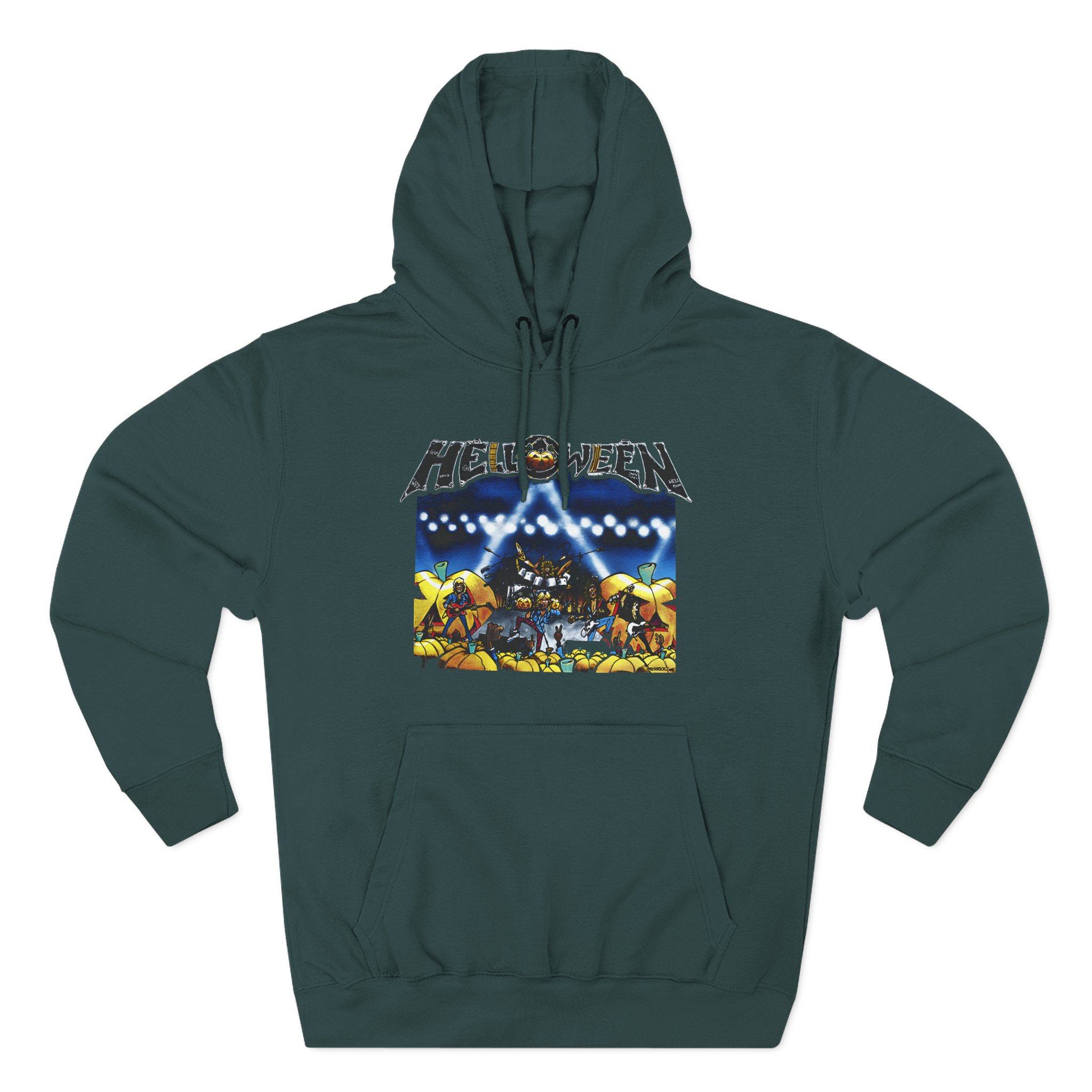 Helloween Live in the U.k. Three-Panel Fleece Hoodie