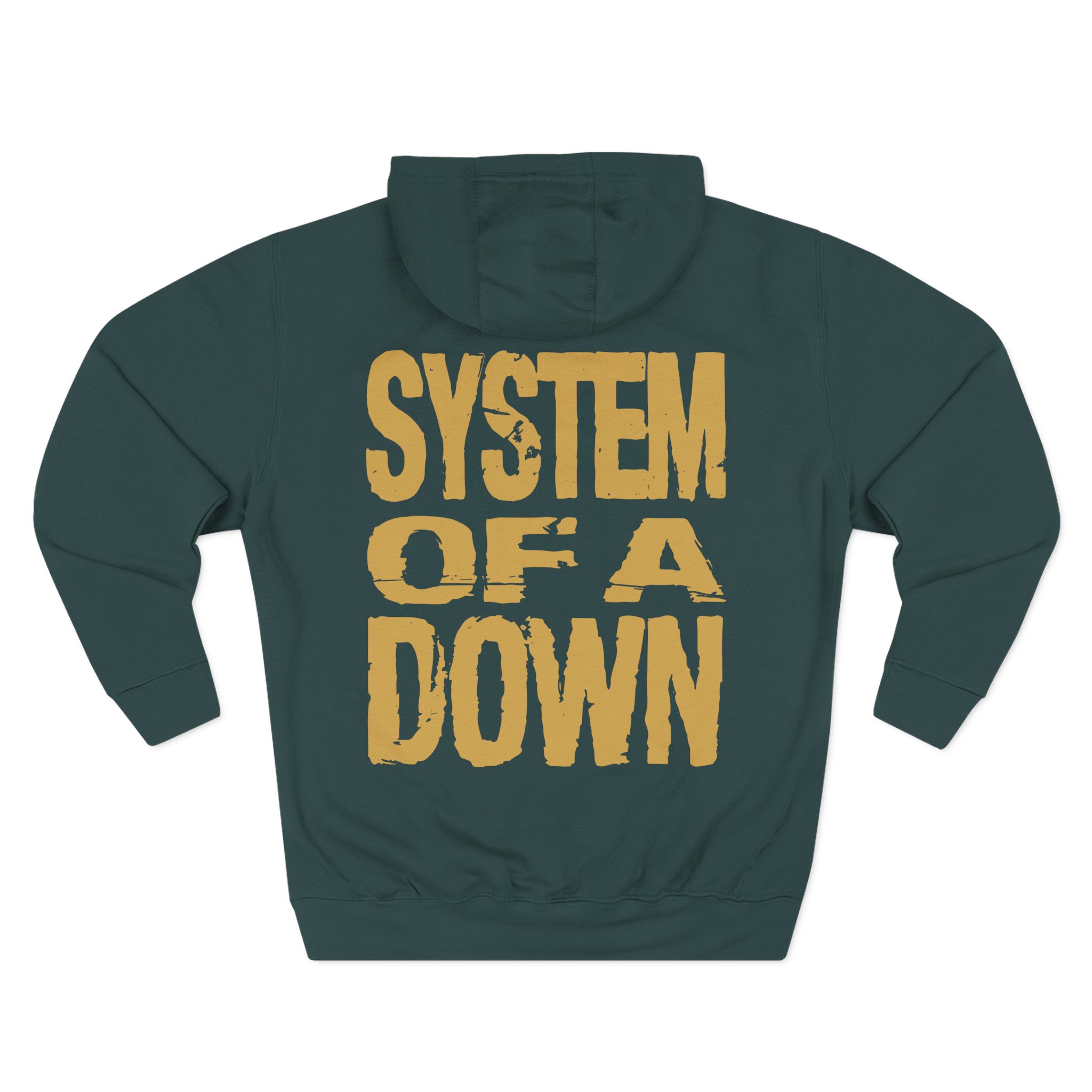 System of a Down Gold Hand Three-Panel Fleece Hoodie