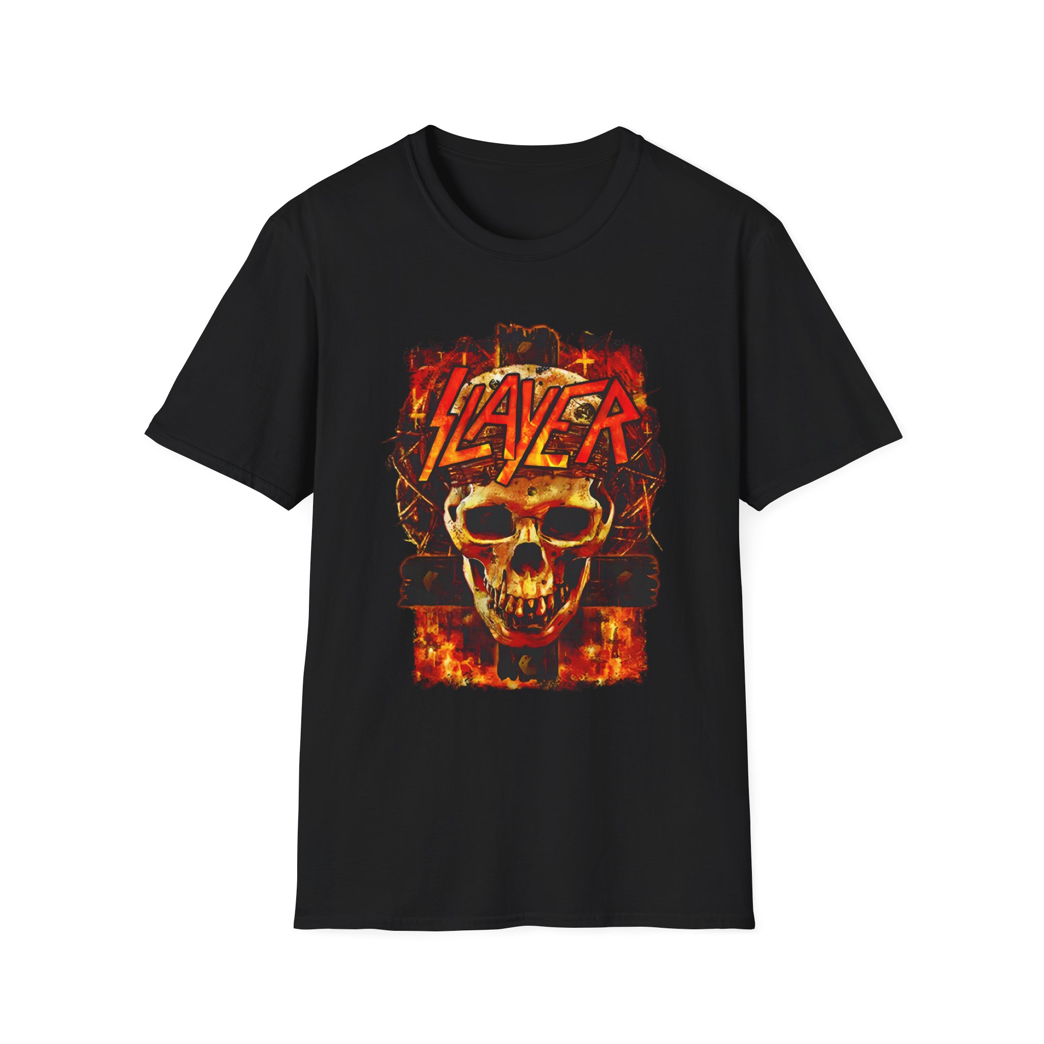 Slayer Skull And Cross Unisex Softstyle T-Shirt