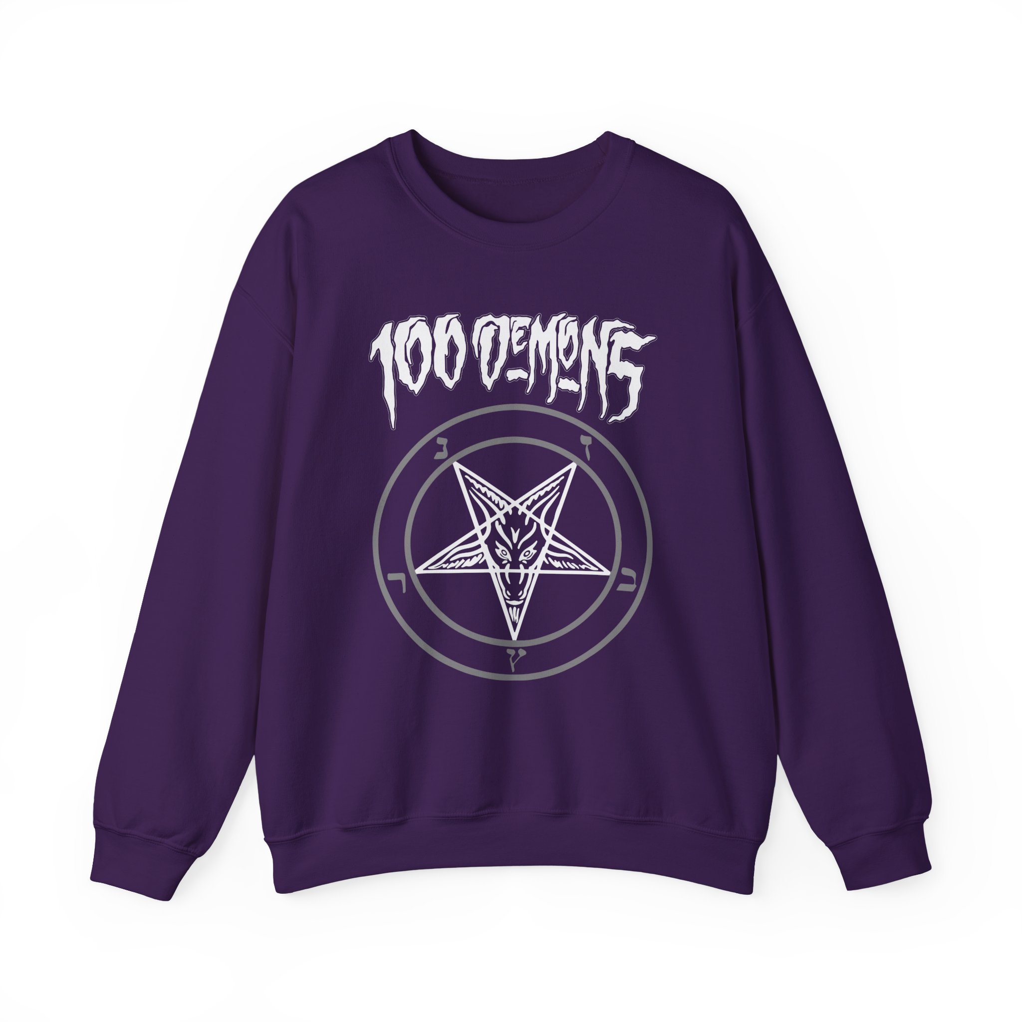 100 Demons Pentagram Unisex Heavy Blendâ„¢ Crewneck Sweatshirt