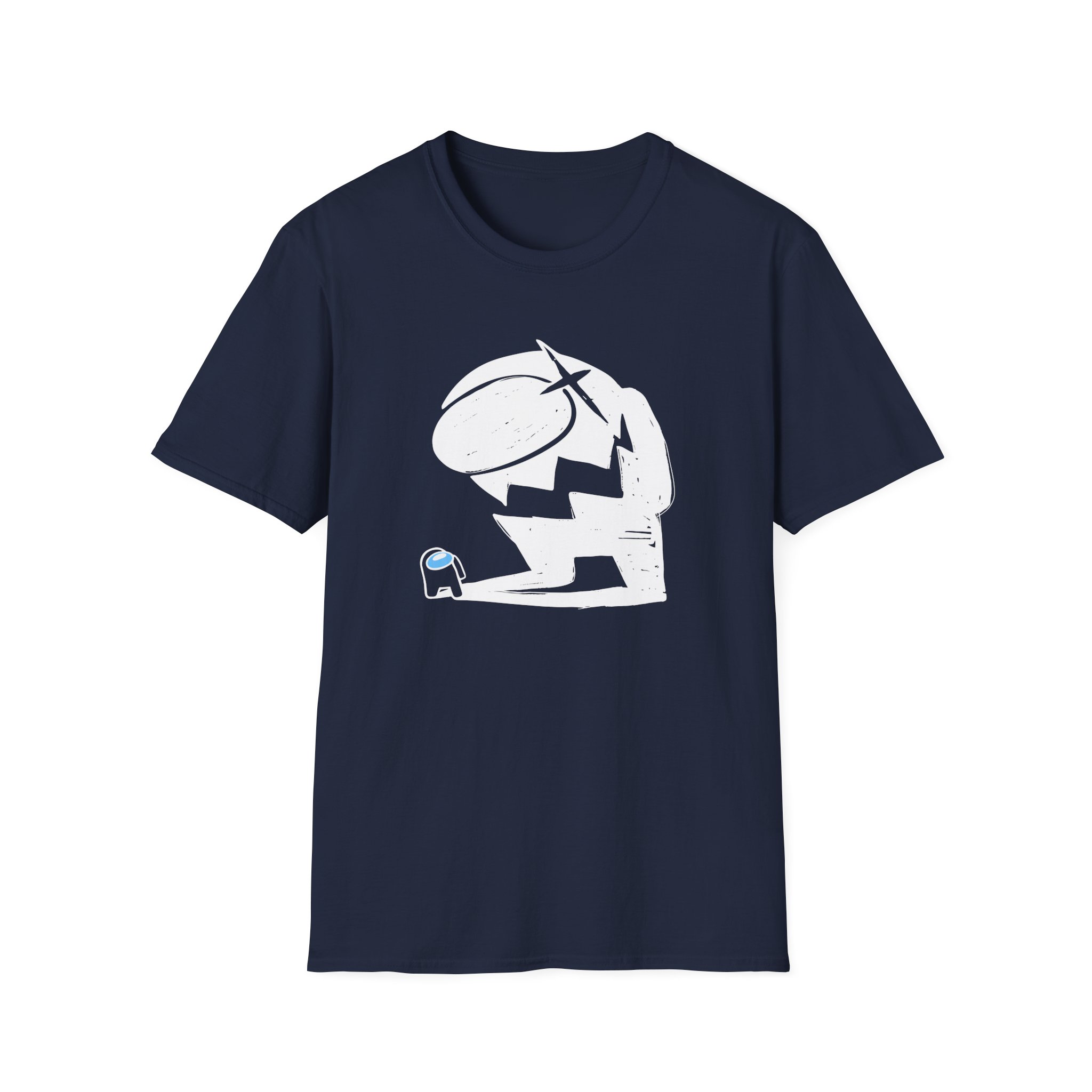 Among Us Impostor Black Shadow Unisex Softstyle T-Shirt