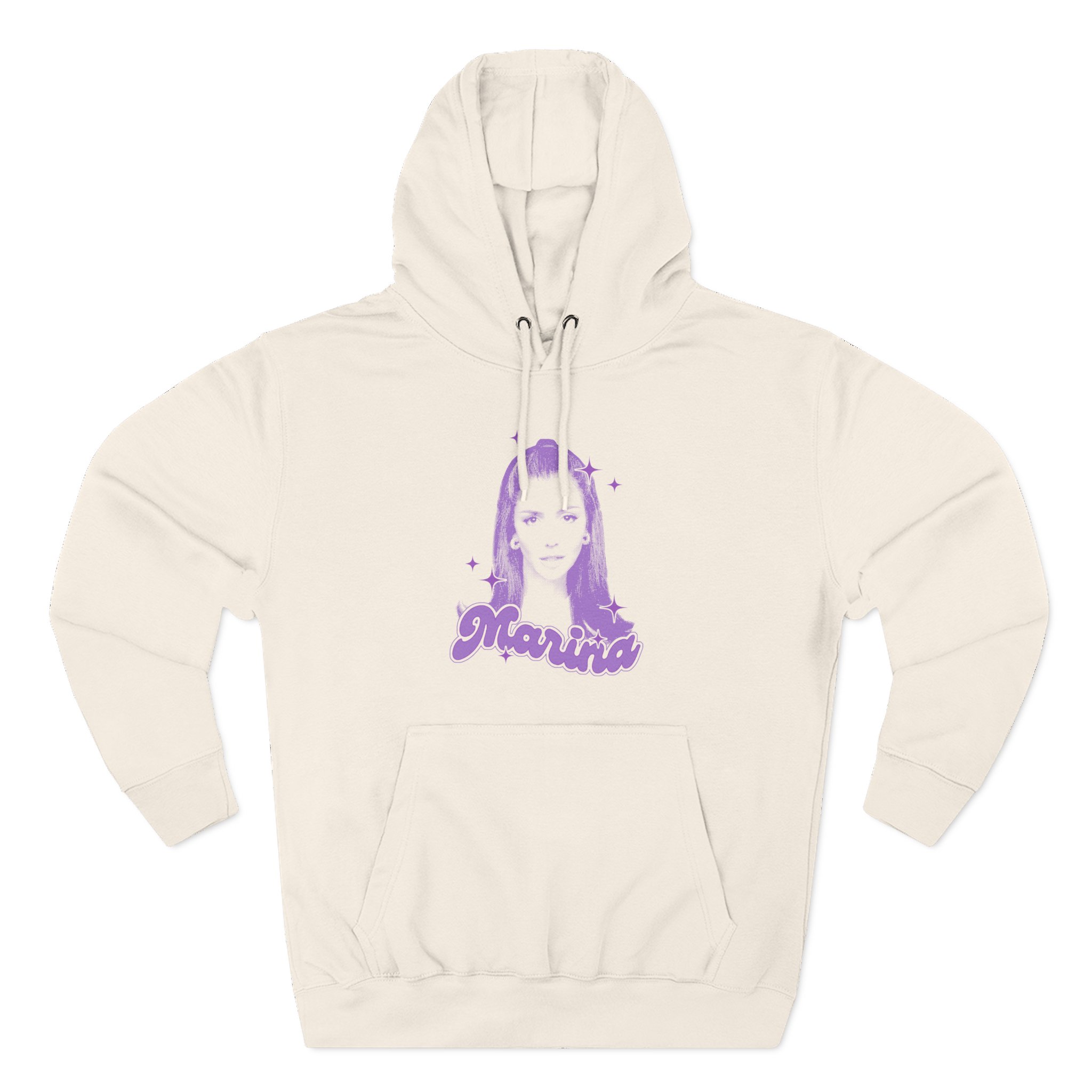 Marina Sparkles Three-Panel Fleece Hoodie