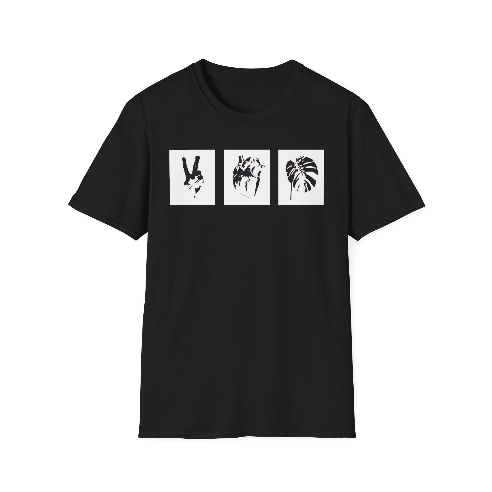 Mumbo Jumbo Peace, Love and Heavy Metal Unisex Softstyle T-Shirt