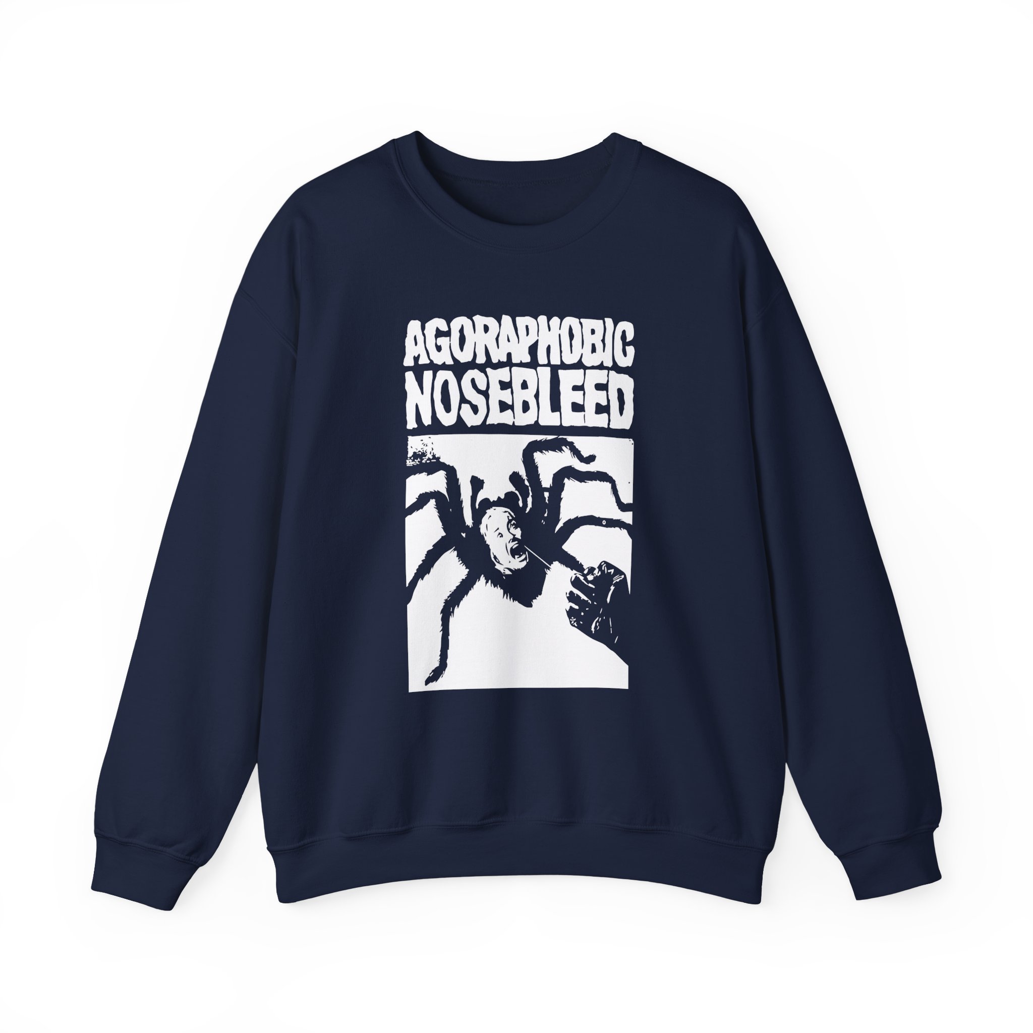 Agoraphobic Nosebleed Spider Unisex Heavy Blendâ„¢ Crewneck Sweatshirt