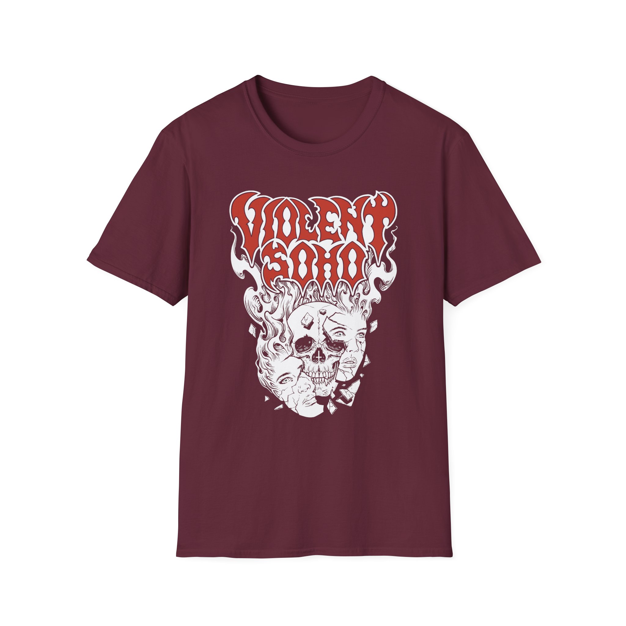 Violent Soho Murdoch Skull Unisex Softstyle T-Shirt