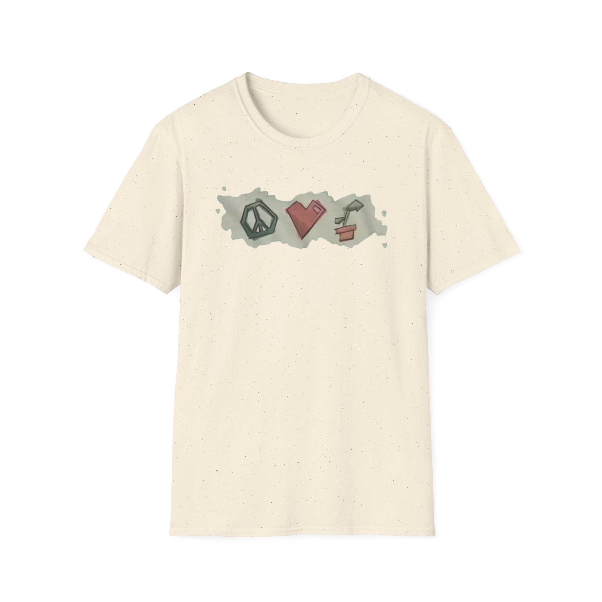 Mumbo Jumbo Peace, Love and Plants Unisex Softstyle T-Shirt