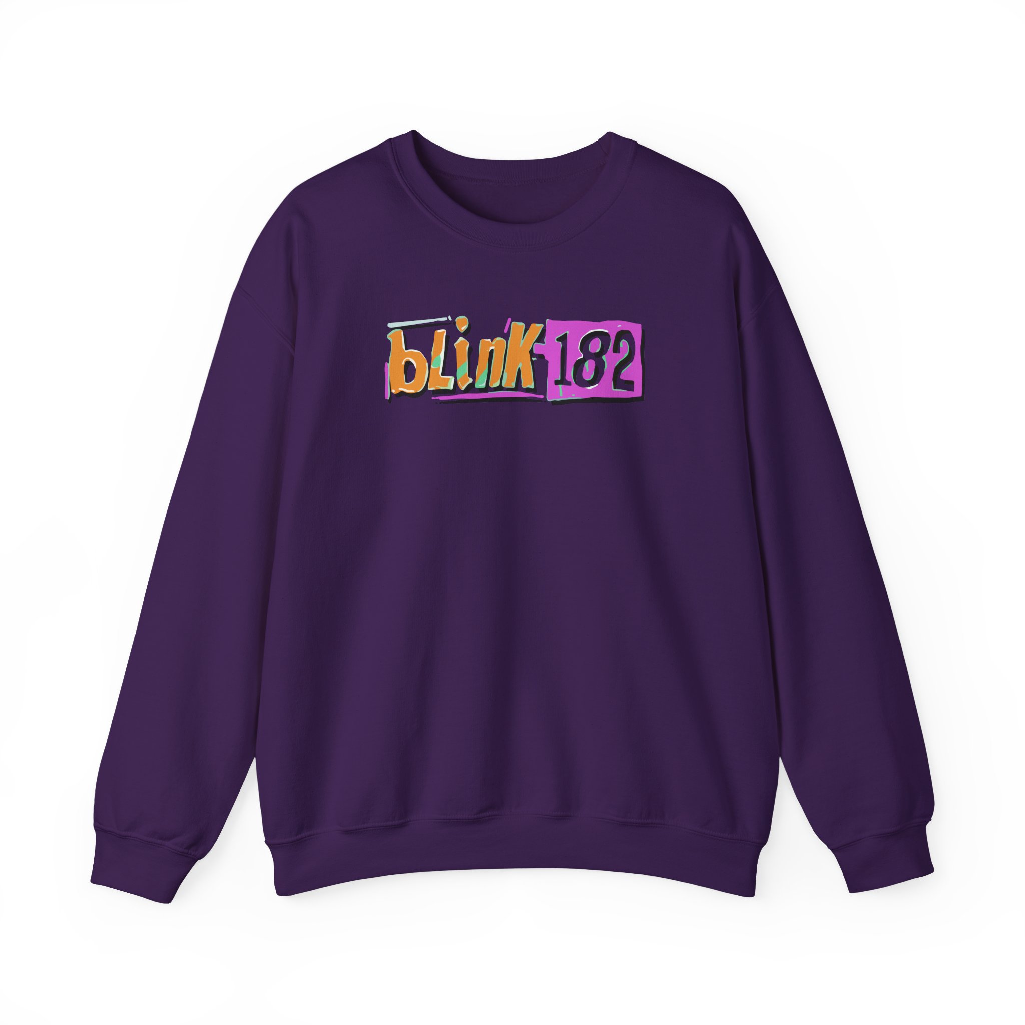 Blink 182 Logo Green Unisex Heavy Blendâ„¢ Crewneck Sweatshirt