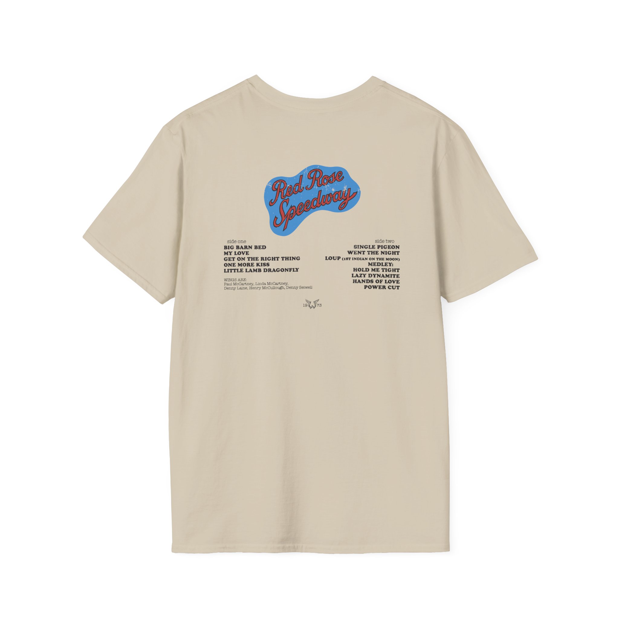 Wings Red Rose Unisex Softstyle T-Shirt