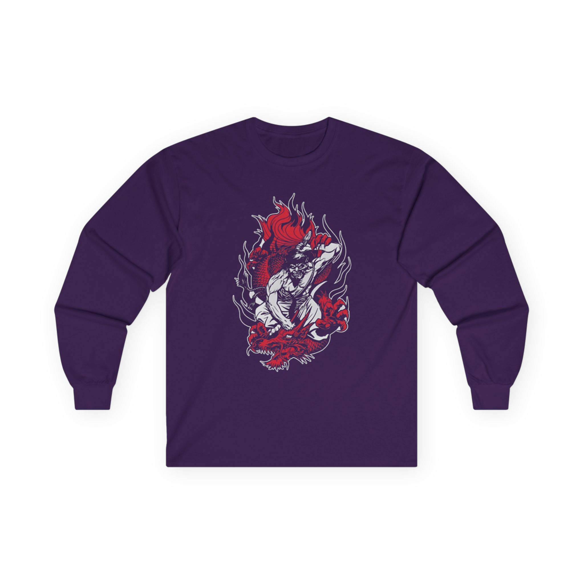 100 Demons Samurai Dragon Unisex Ultra Cotton Long Sleeve Tee