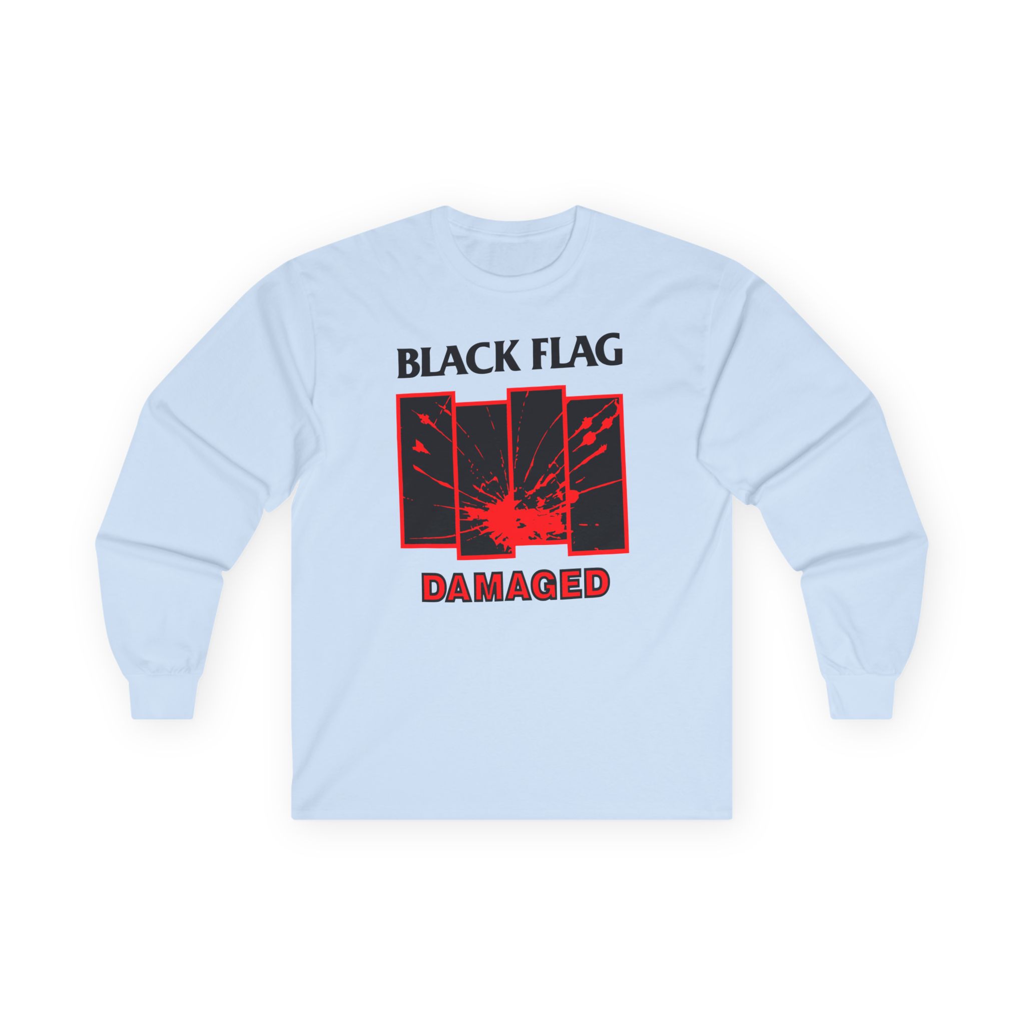 Black Flag Damaged Unisex Ultra Cotton Long Sleeve Tee
