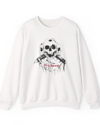 Discharge Three Skulls Unisex Heavy Blend™ Crewneck Sweatshirt