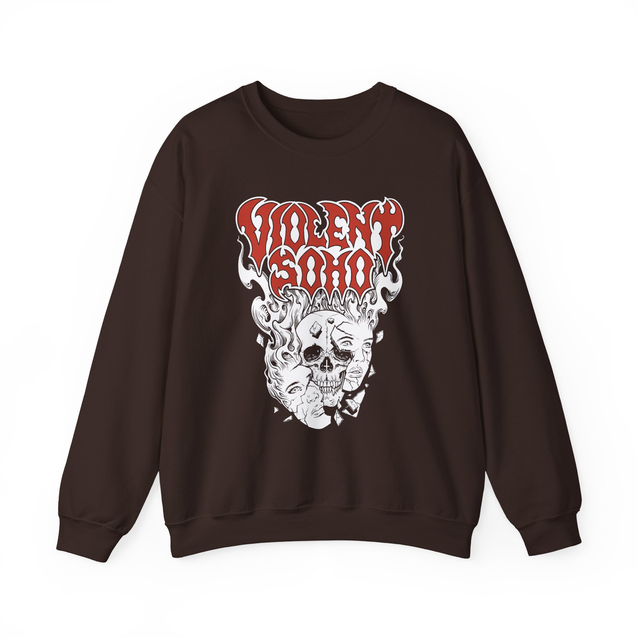 Violent Soho Murdoch Skull Unisex Heavy Blendâ„¢ Crewneck Sweatshirt