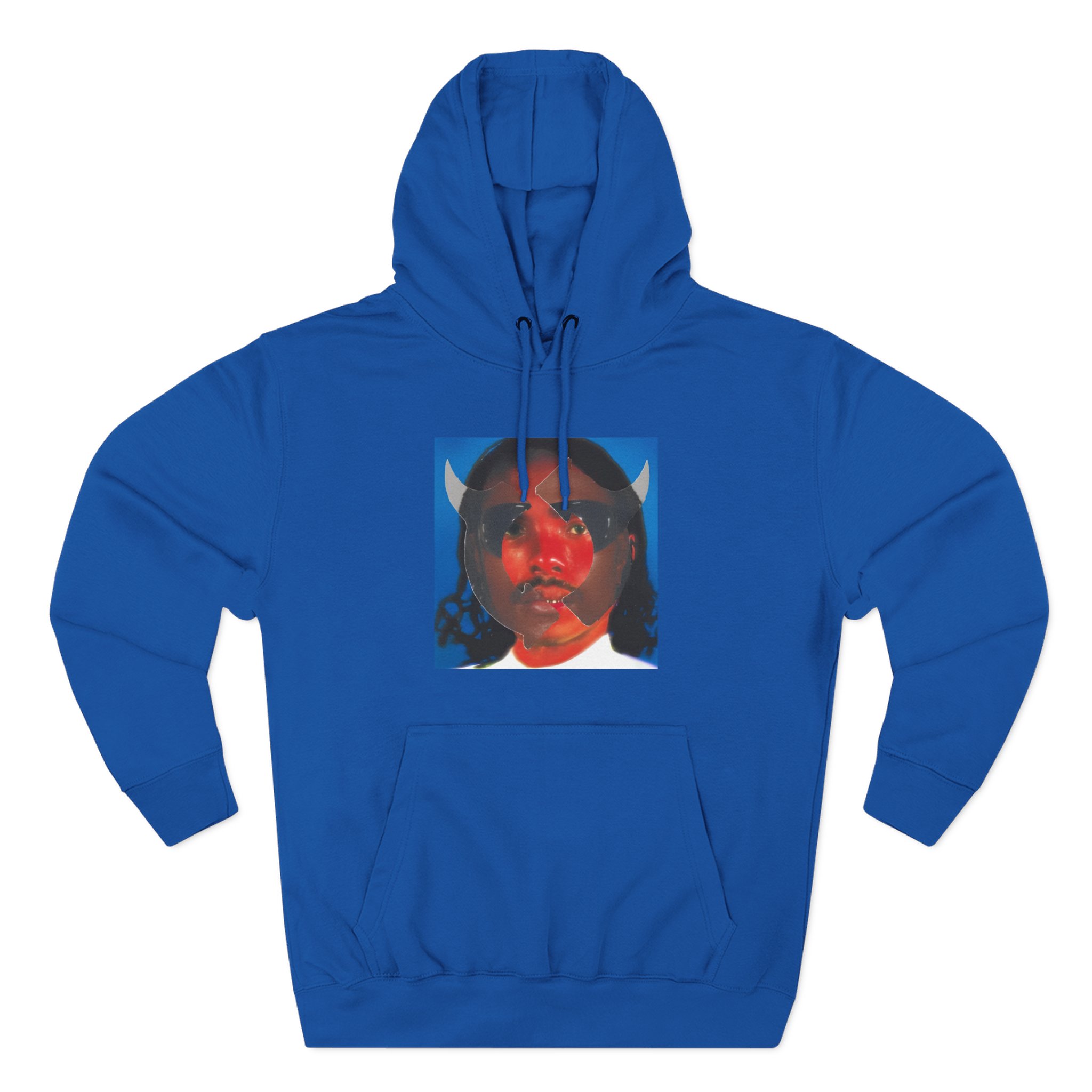 Steve Lacy Gemini Rights Album Cover Three-Panel Fleece Hoodie
