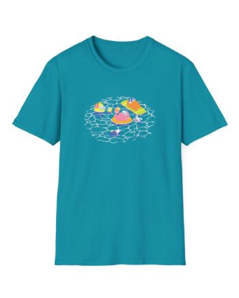 Among Us Swimming Unisex Softstyle T-Shirt