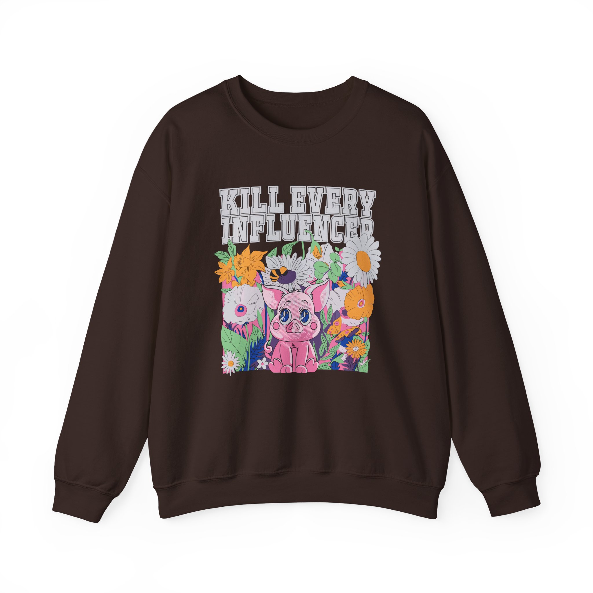 Meatcanyon Kill Every Iuencers Unisex Heavy Blendâ„¢ Crewneck Sweatshirt