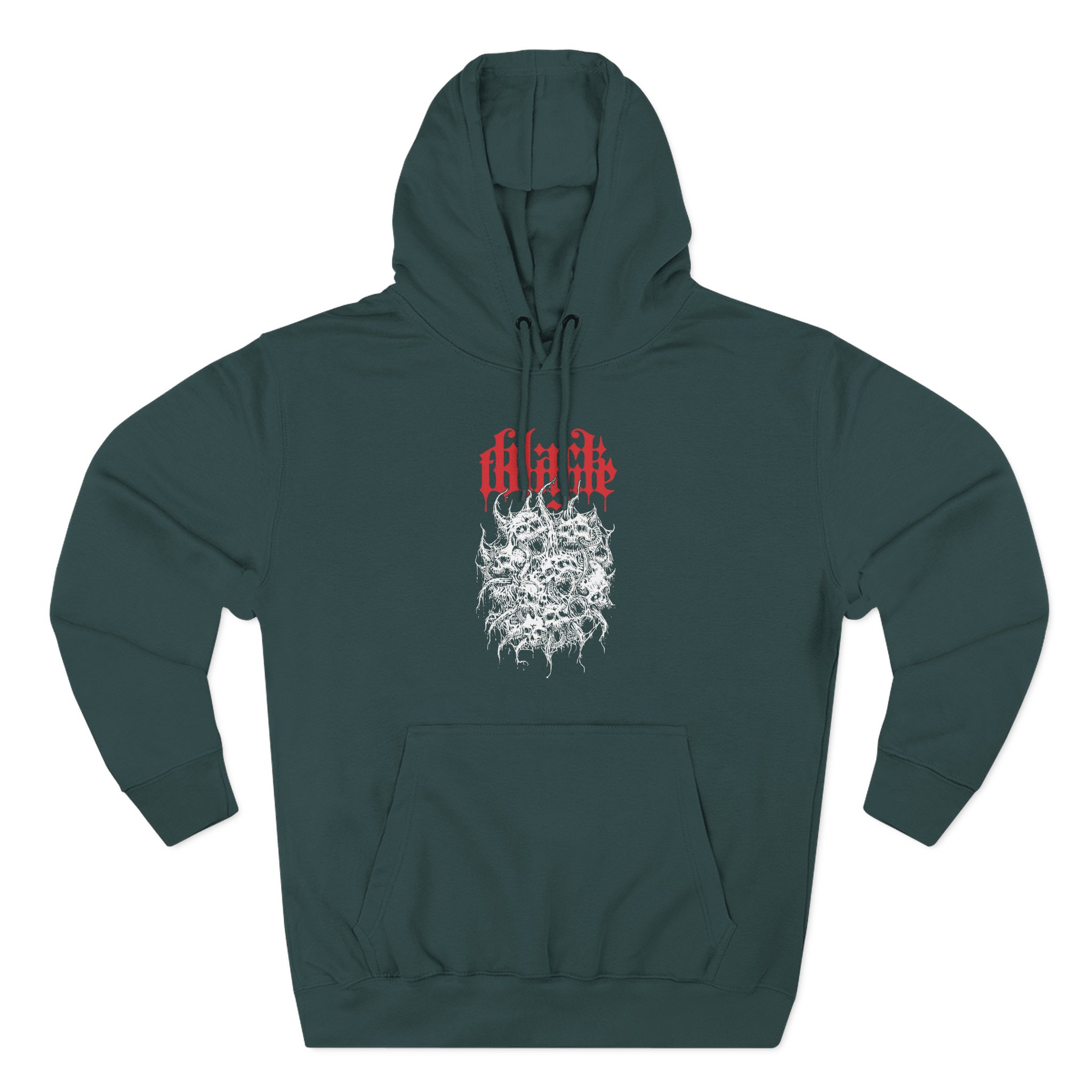 Black Tongue Mortifier Three-Panel Fleece Hoodie