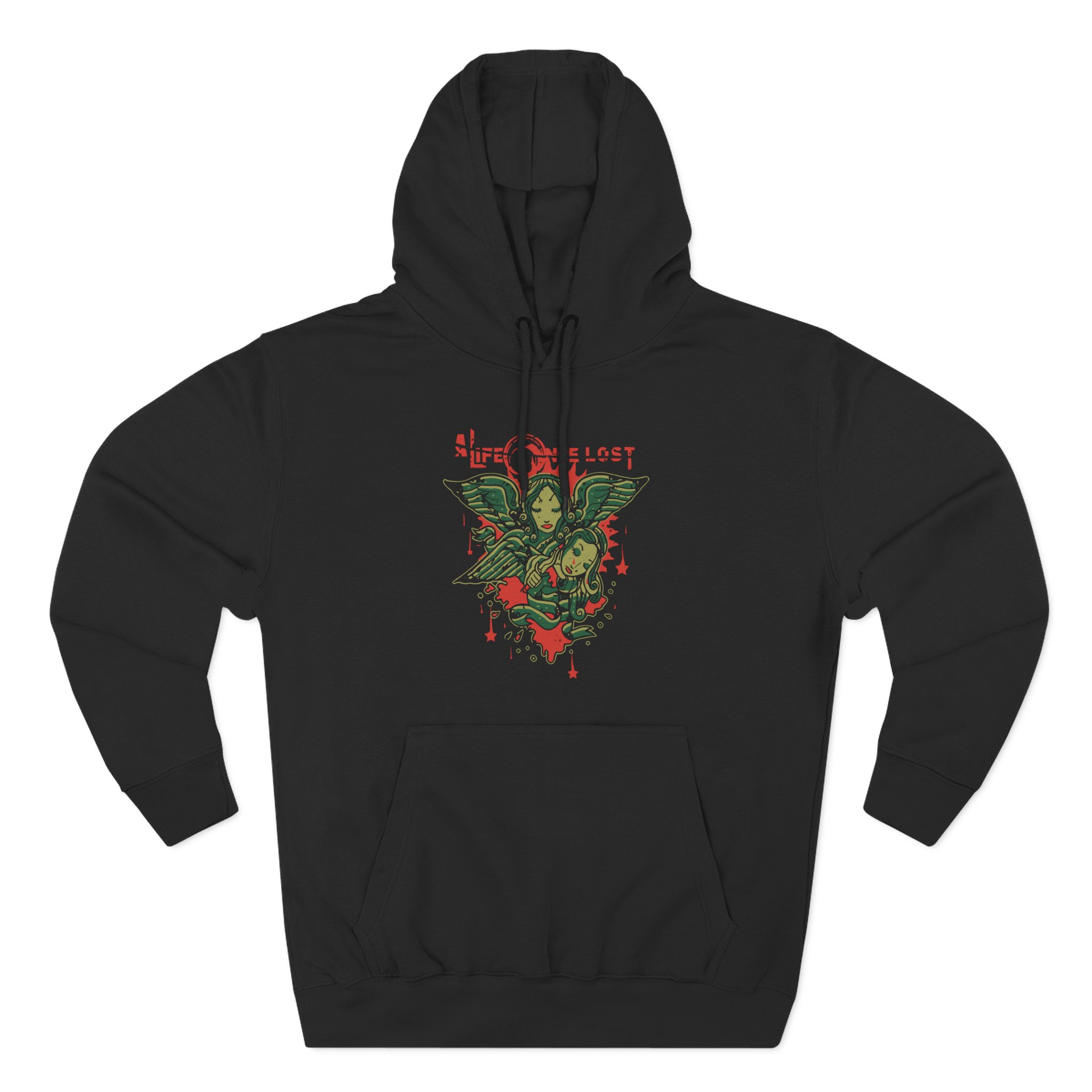 A Life Once Lost Angel Three-Panel Fleece Hoodie