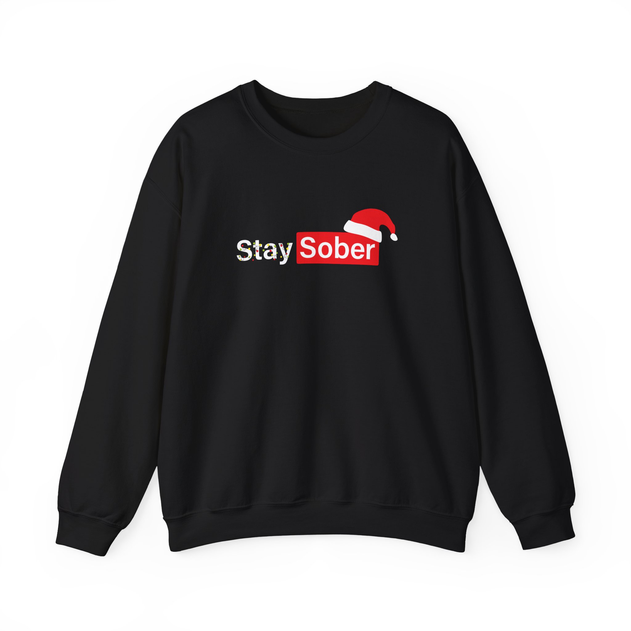 D’aydrian Harding Xmas Stay Sober Unisex Heavy Blend™ Crewneck Sweatshirt