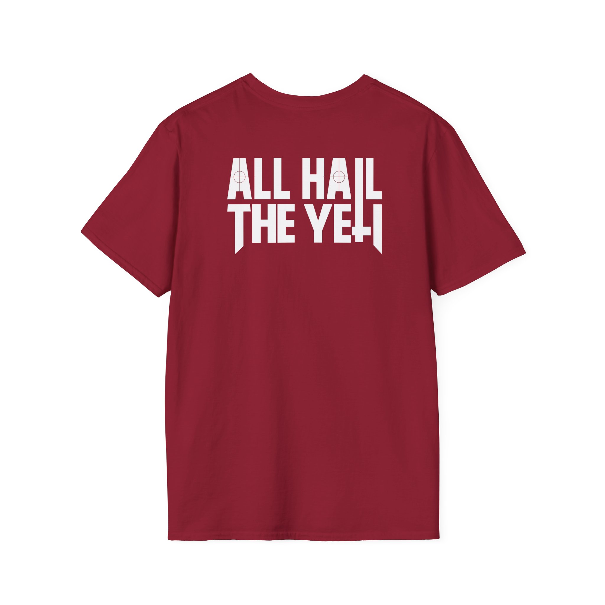All Hail the Yeti Side Logo Unisex Softstyle T-Shirt