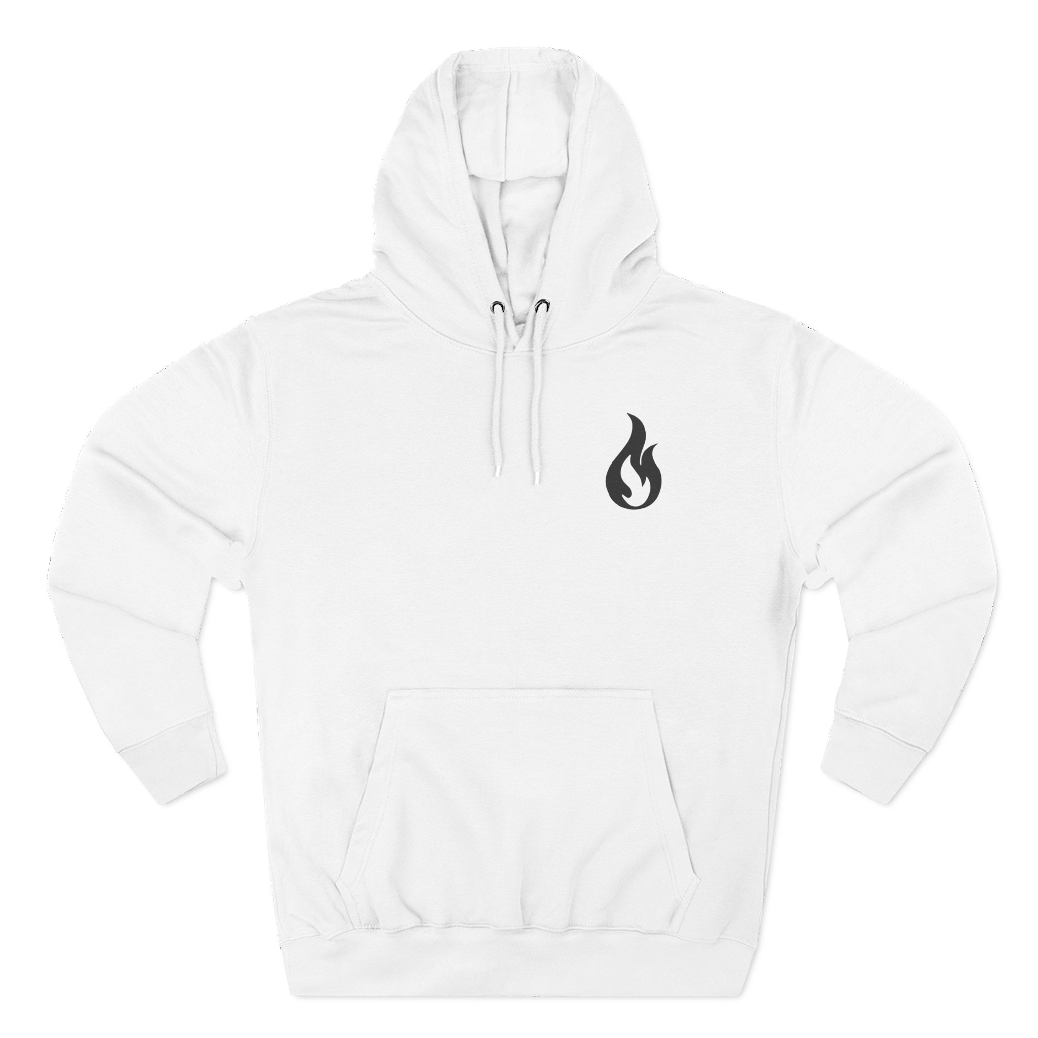 Like Moths to Flames Three-Panel Fleece Hoodie
