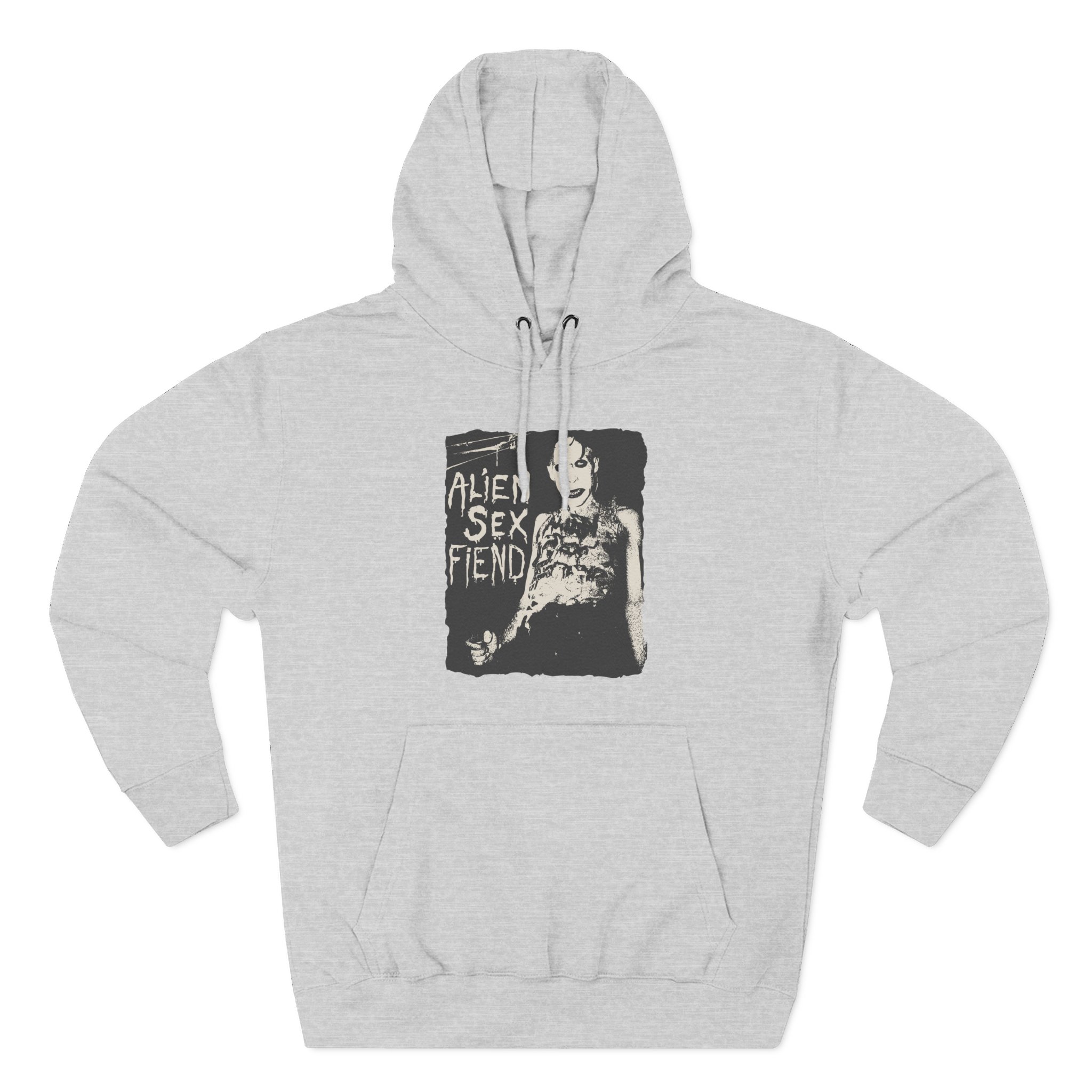 Alien Sex Fiend Nik Fiend Three-Panel Fleece Hoodie