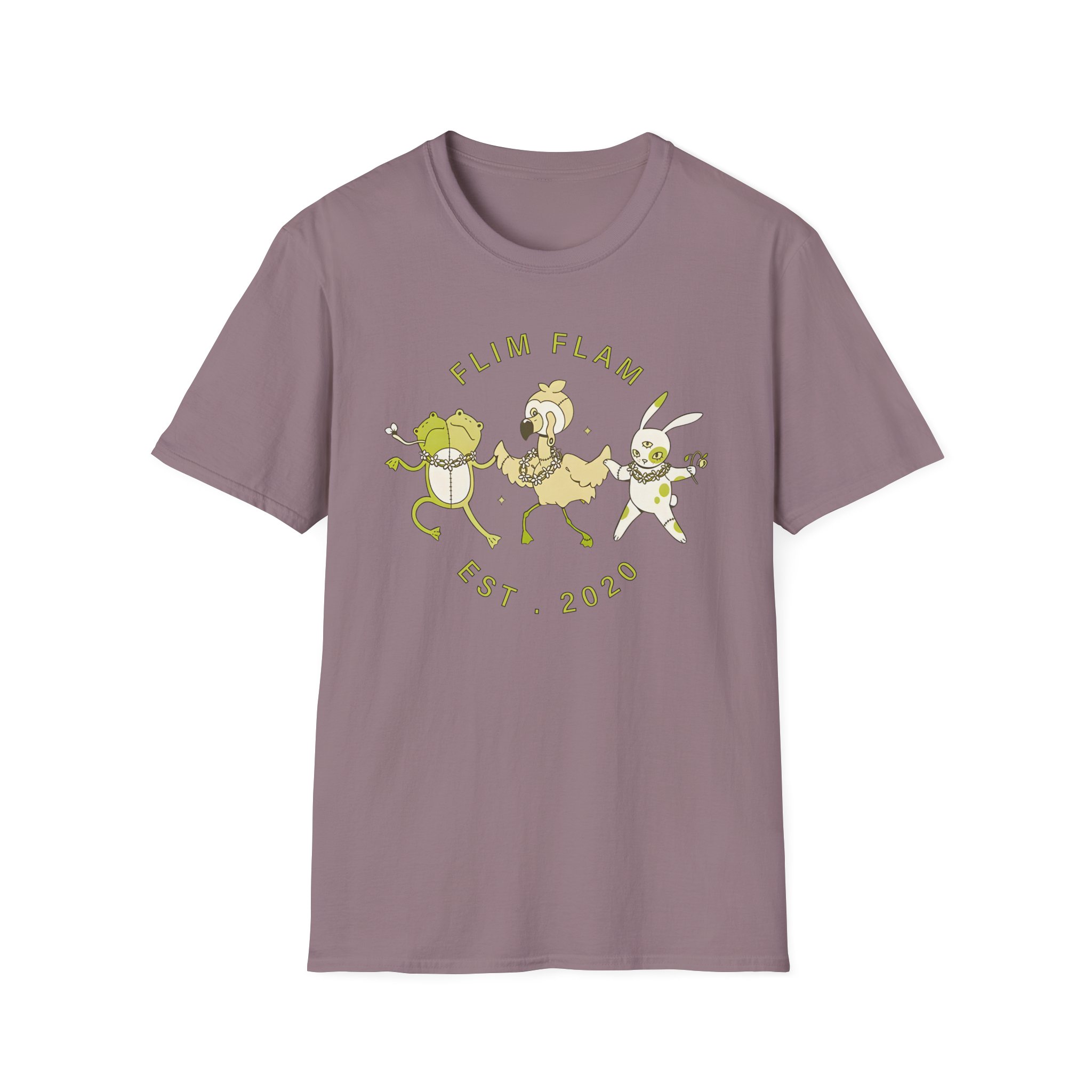 Flamingo Flim Flam Est. 2020 Unisex Softstyle T-Shirt
