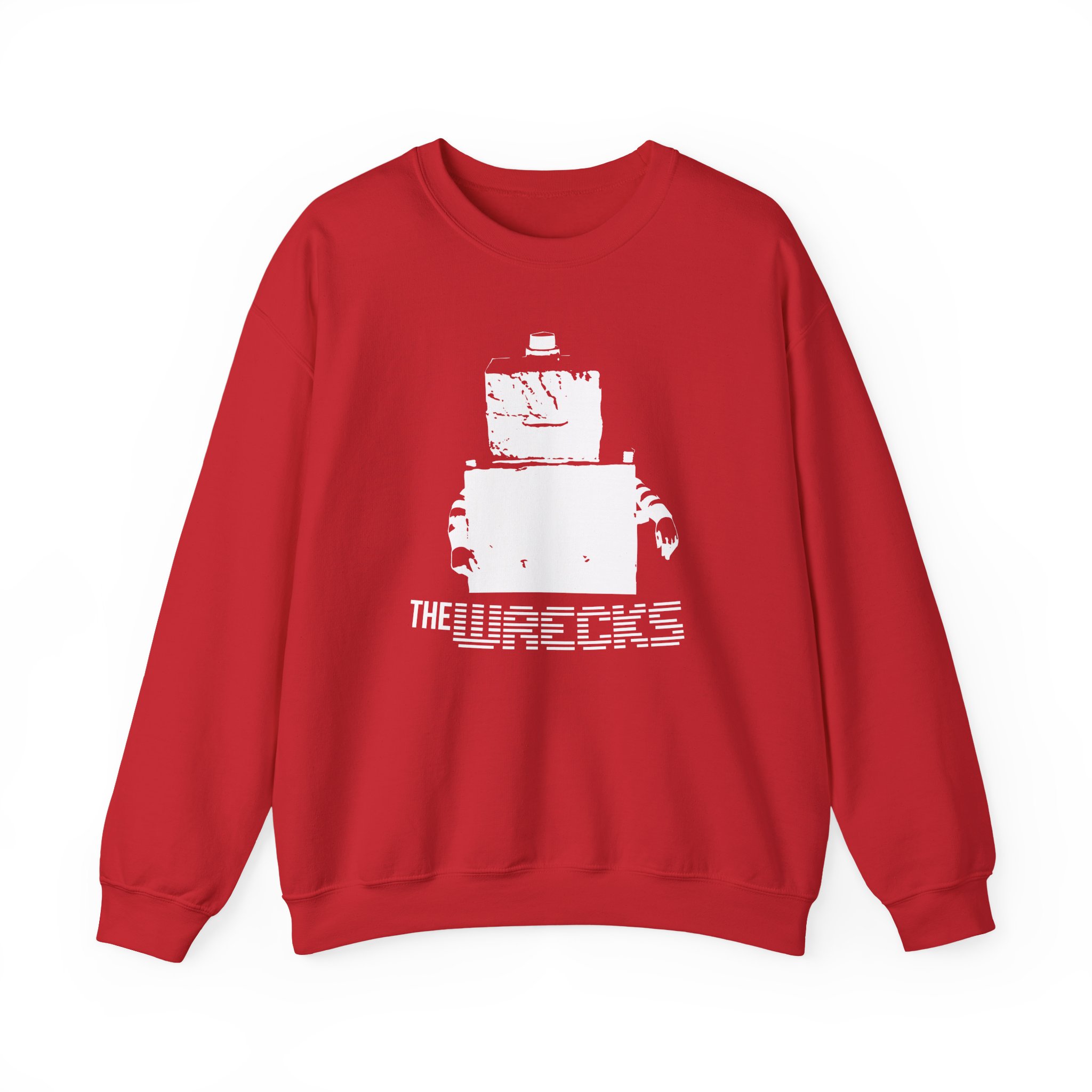 The Wrecks Robot Unisex Heavy Blendâ„¢ Crewneck Sweatshirt